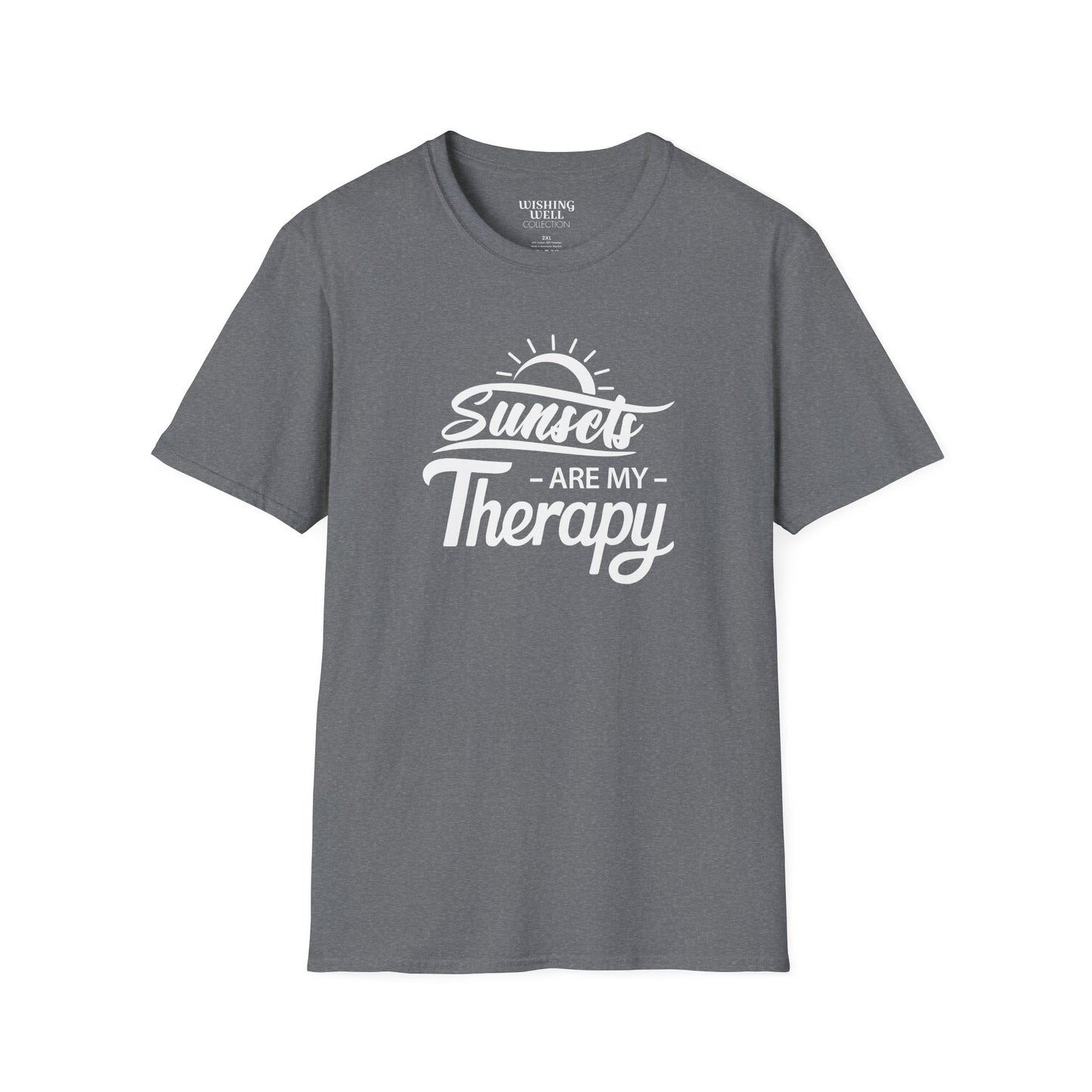 SUNSETS Are My Therapy T-SHIRT | Inspirational Unisex Shirt for Sunset Lovers | Gift for Nature Enthusiast