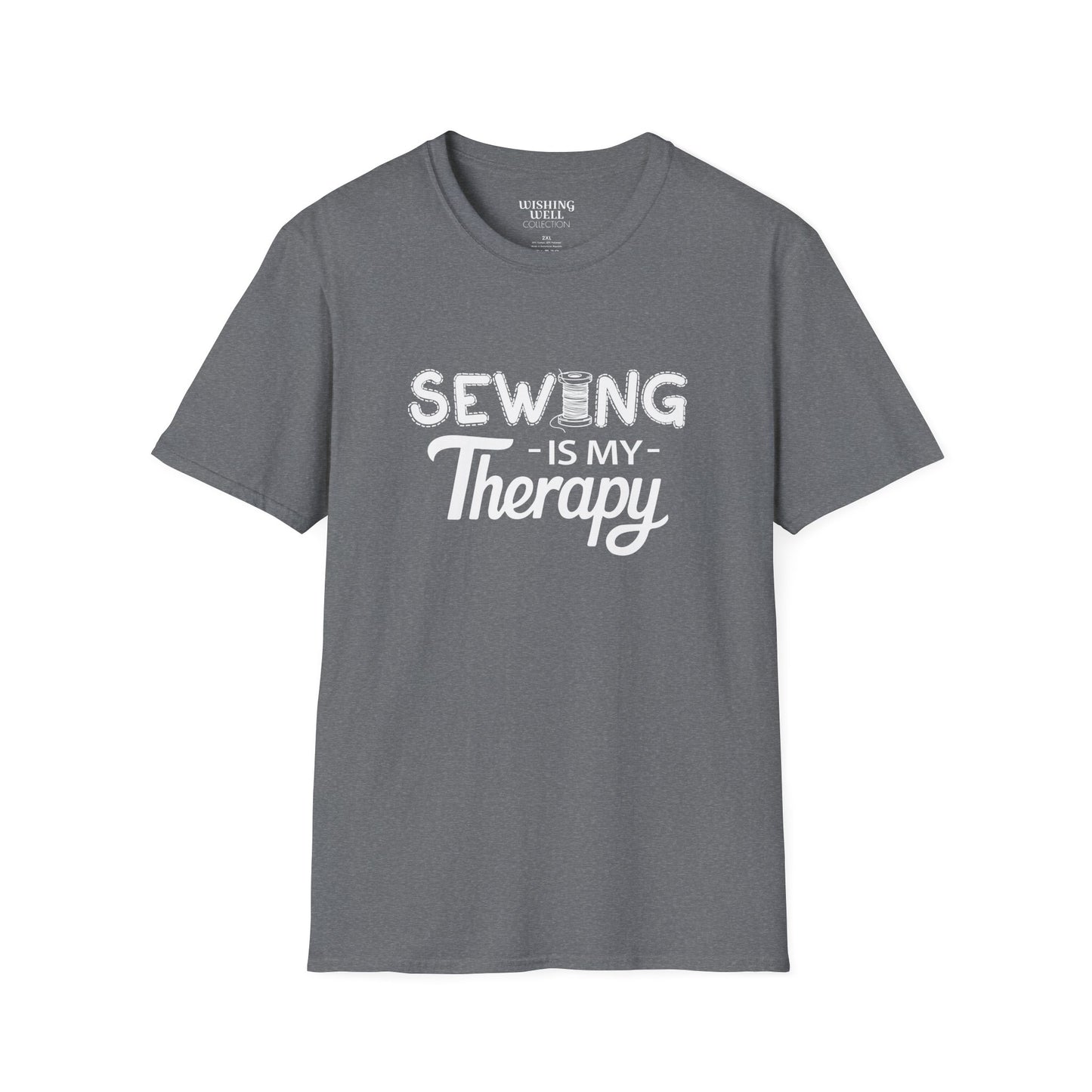 SEWING Is My Therapy T-SHIRT | Inspirational Unisex Shirt for Sewing Enthusiast | Gift for Crafters, Seamstress