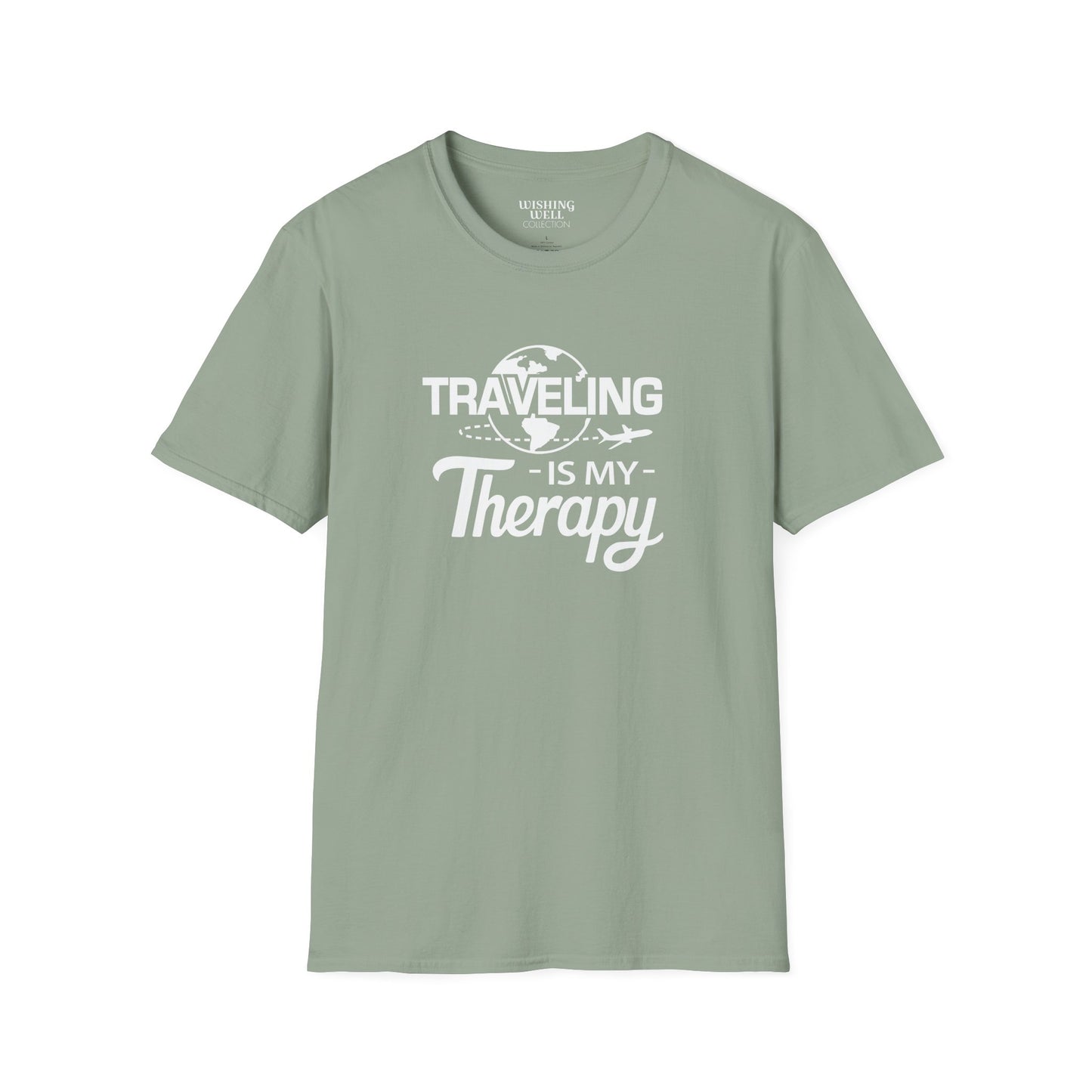TRAVELING Is My Therapy T-SHIRT | Inspirational Unisex Shirt for Travel Lover | Gift for Wanderlusts