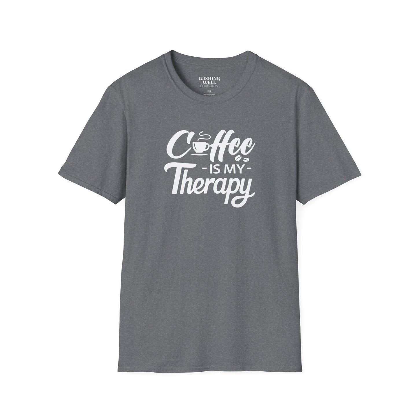COFFEE Is My Therapy T-SHIRT | Inspirational Unisex Shirt for Coffee Lovers | Gift for Barista