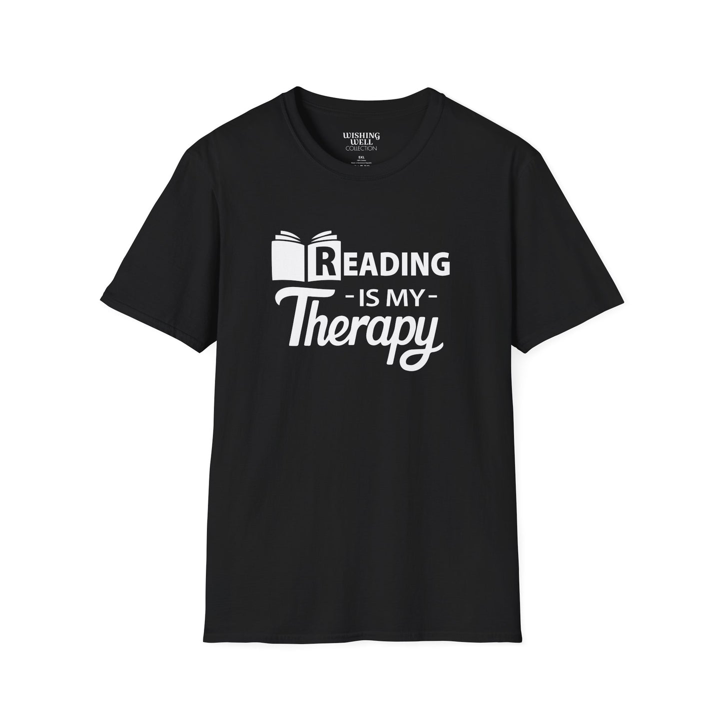 READING Is My Therapy T-SHIRT | Inspirational Unisex Shirt for Readers | Gift for Bookworms and Librarians
