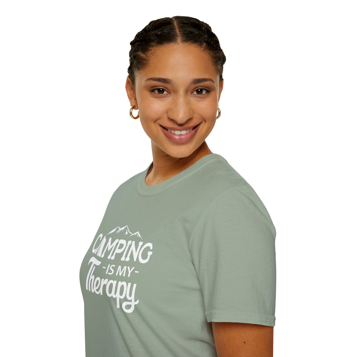 CAMPING Is My Therapy T-SHIRT | Inspirational Unisex Shirt for Campers | Gift for Outdoor Enthusiast
