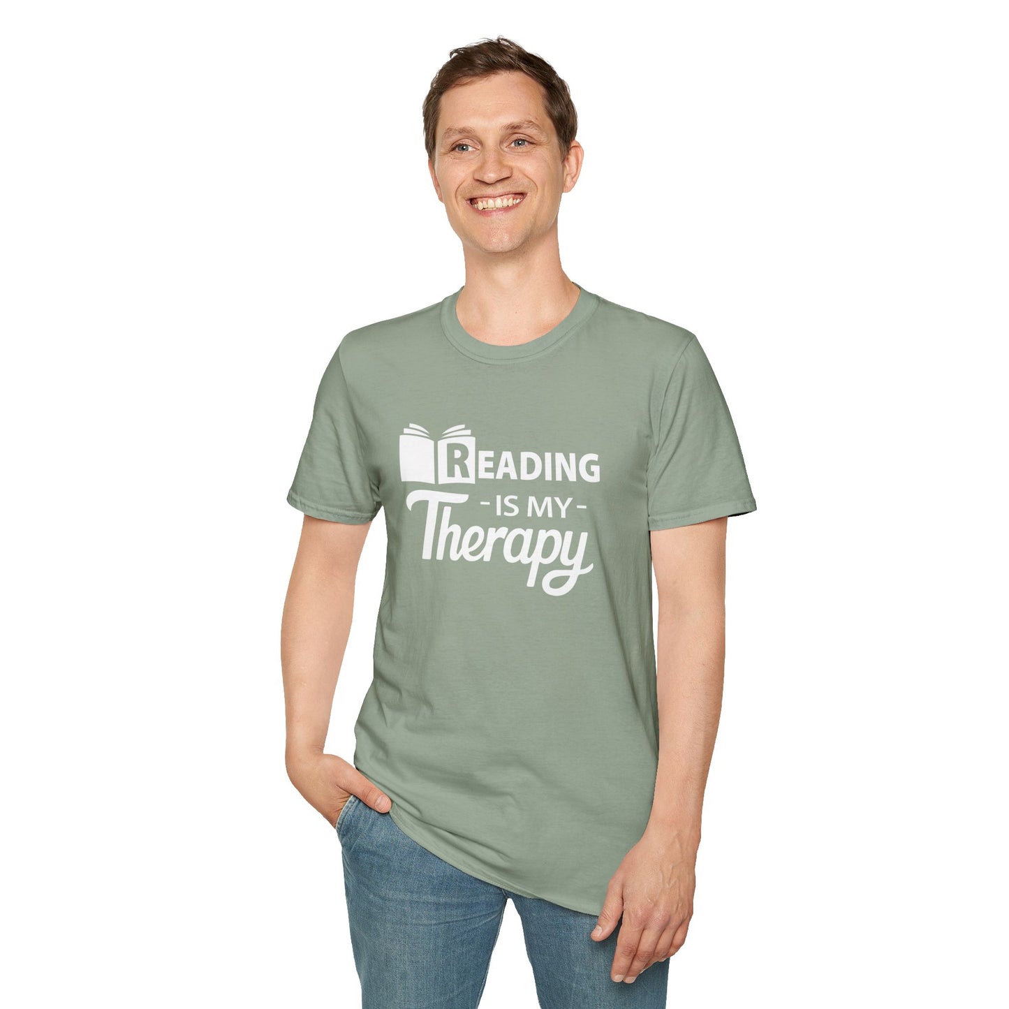 READING Is My Therapy T-SHIRT | Inspirational Unisex Shirt for Readers | Gift for Bookworms and Librarians