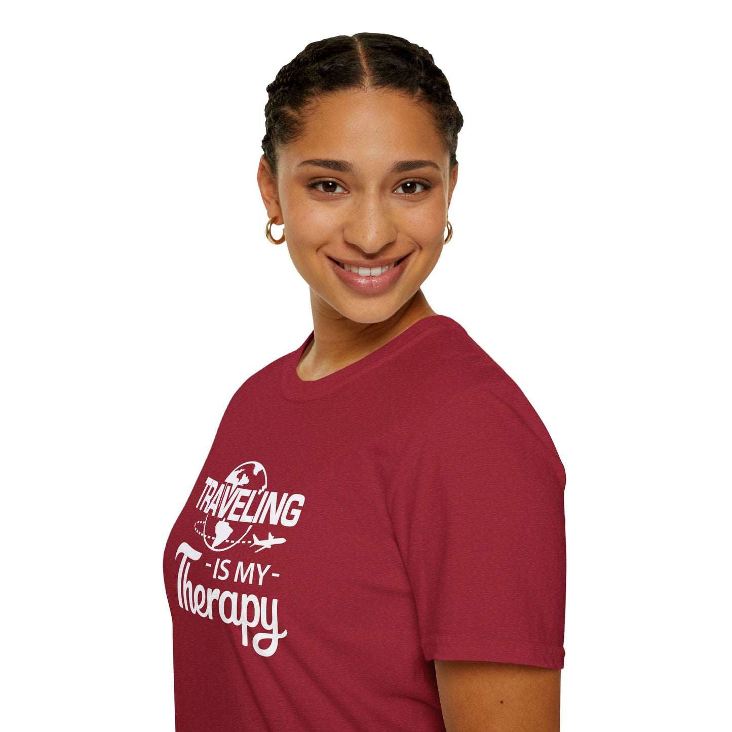 TRAVELING Is My Therapy T-SHIRT | Inspirational Unisex Shirt for Travel Lover | Gift for Wanderlusts