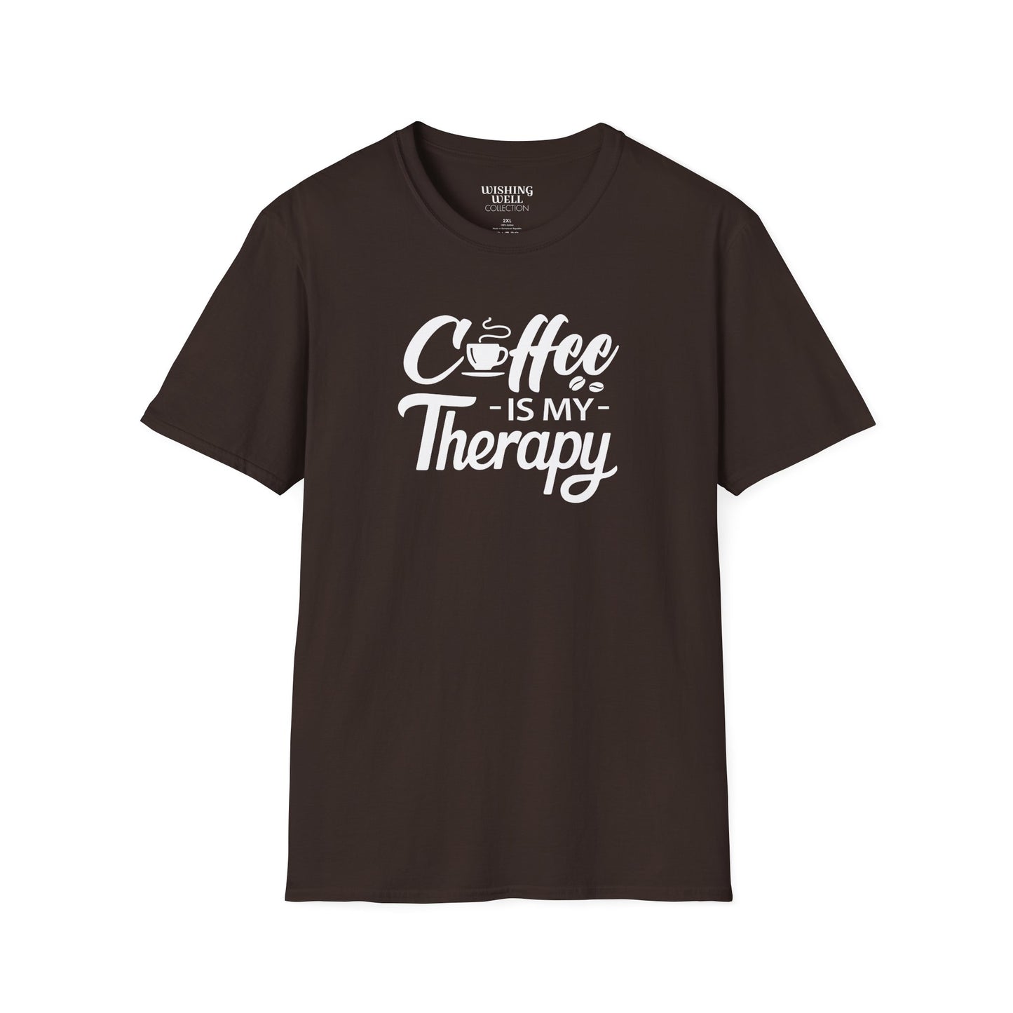 COFFEE Is My Therapy T-SHIRT | Inspirational Unisex Shirt for Coffee Lovers | Gift for Barista