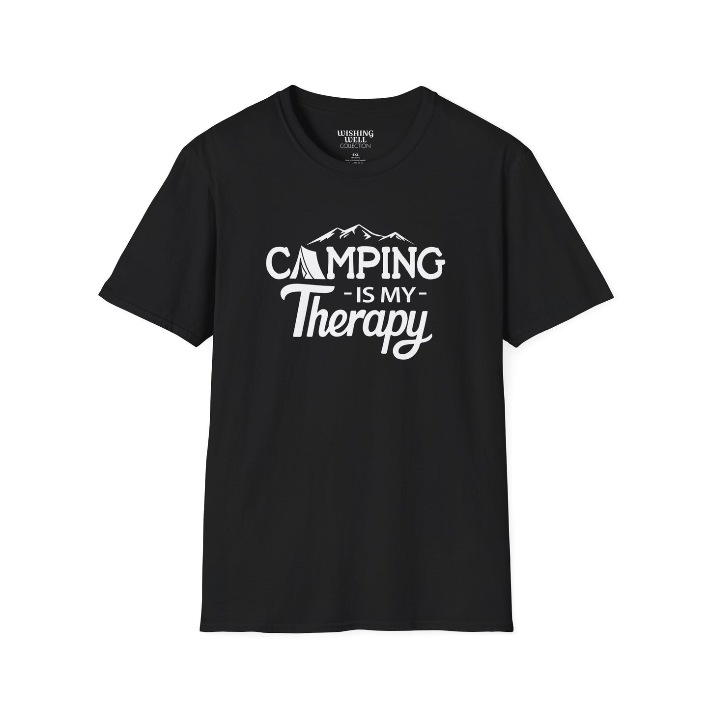 CAMPING Is My Therapy T-SHIRT | Inspirational Unisex Shirt for Campers | Gift for Outdoor Enthusiast