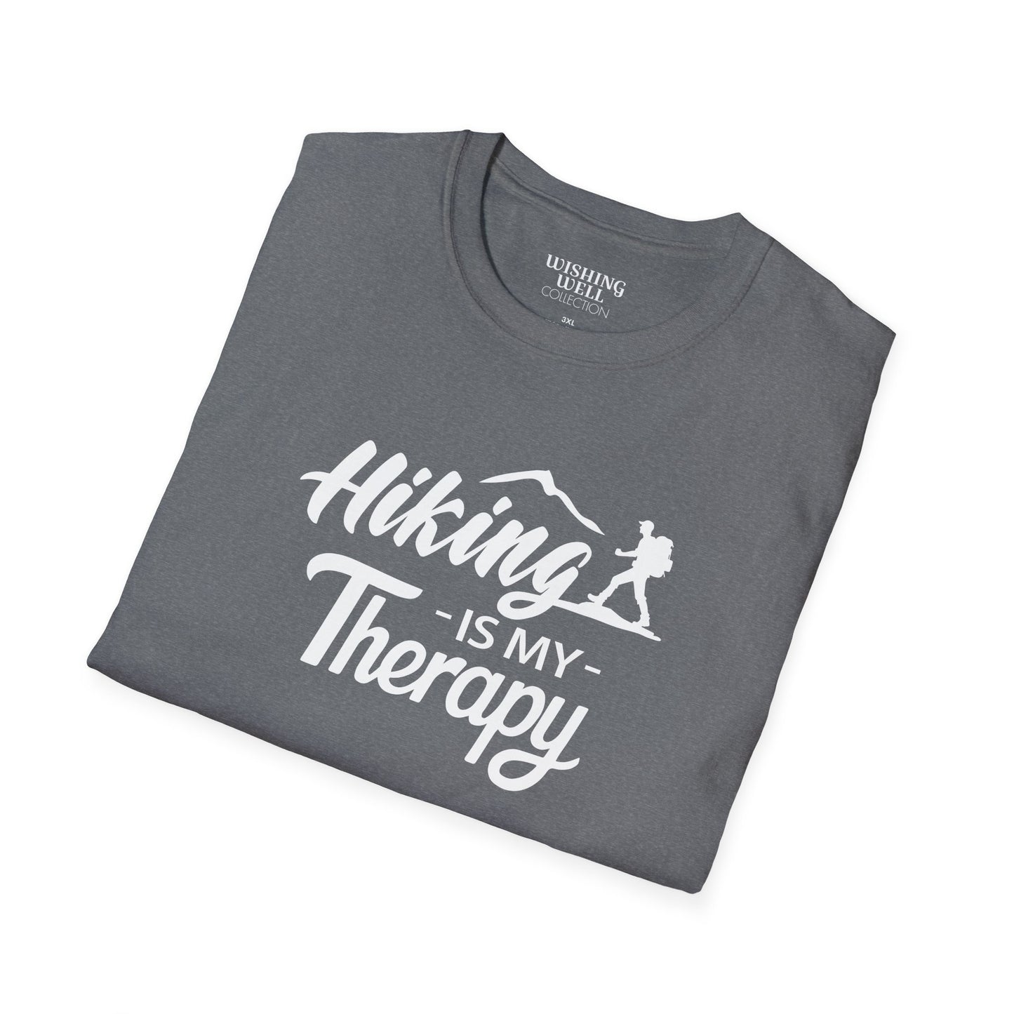 HIKING Is My Therapy T-SHIRT | Inspirational Unisex Shirt | Gift for Hikers and Outdoor Enthusiasts