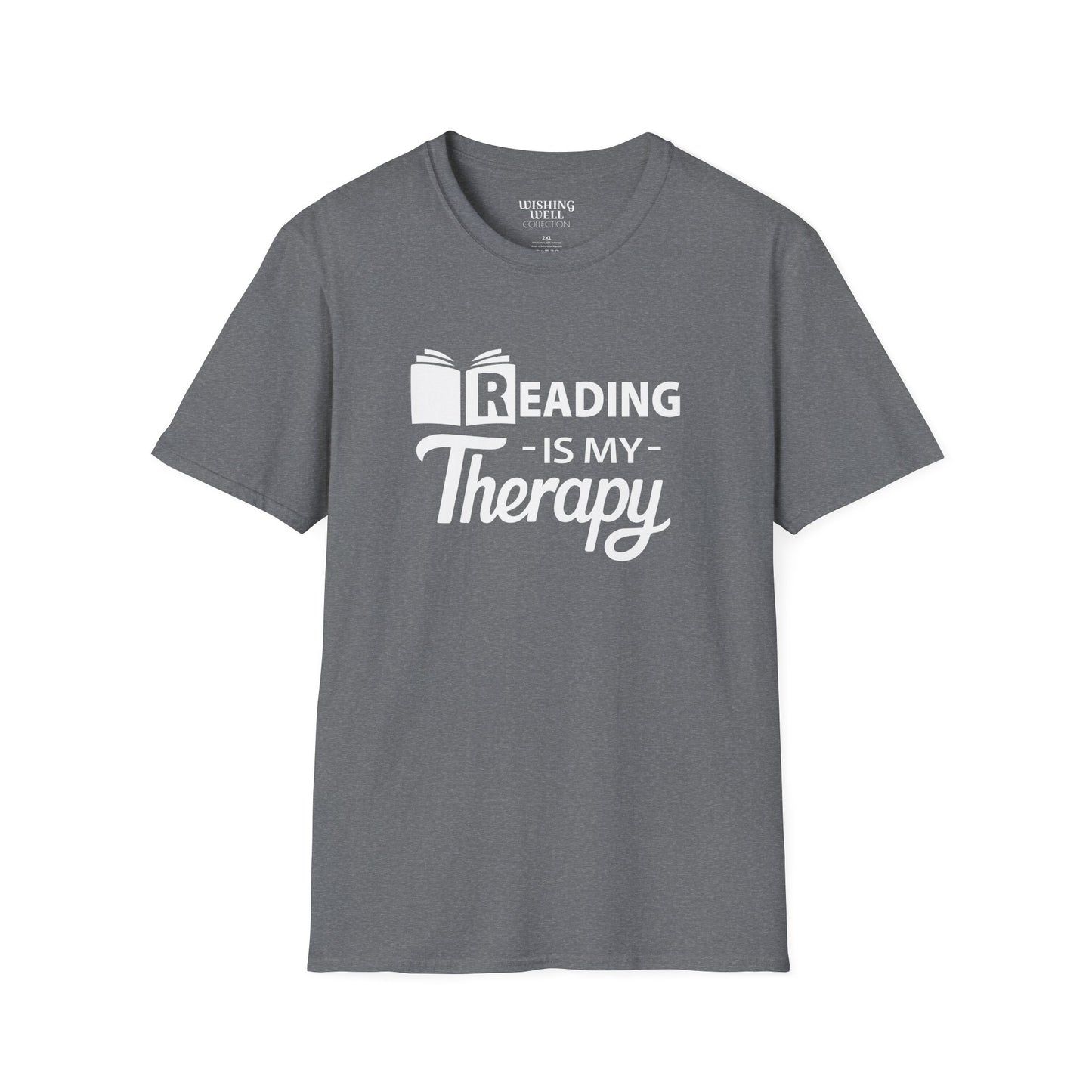 READING Is My Therapy T-SHIRT | Inspirational Unisex Shirt for Readers | Gift for Bookworms and Librarians