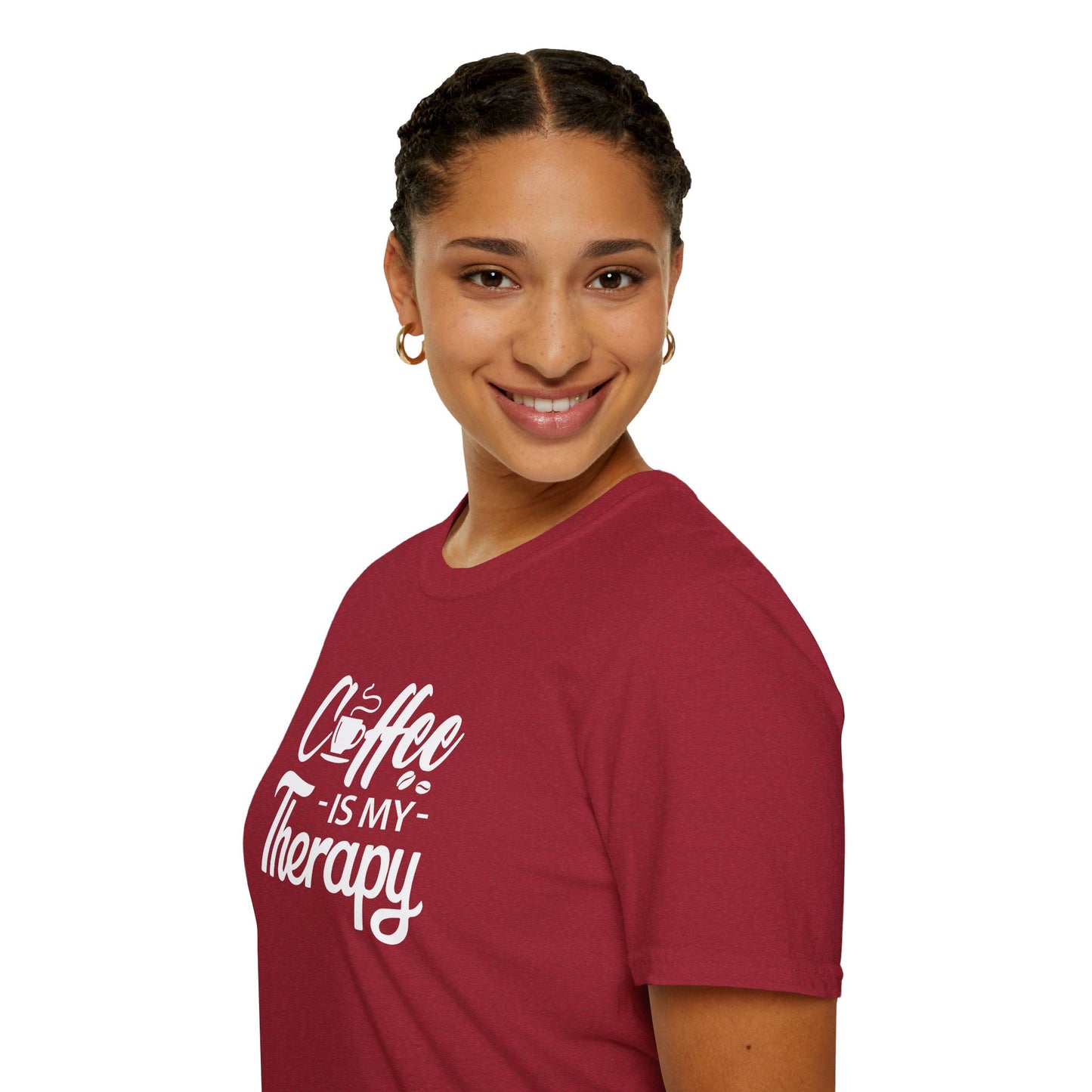 COFFEE Is My Therapy T-SHIRT | Inspirational Unisex Shirt for Coffee Lovers | Gift for Barista