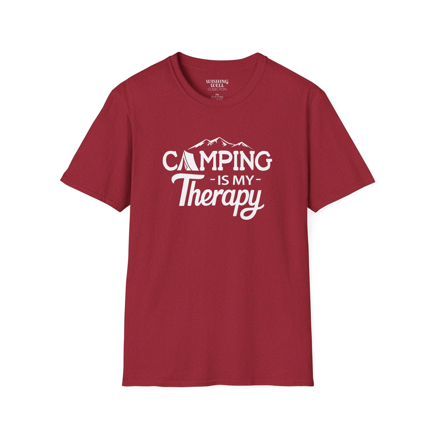 CAMPING Is My Therapy T-SHIRT | Inspirational Unisex Shirt for Campers | Gift for Outdoor Enthusiast
