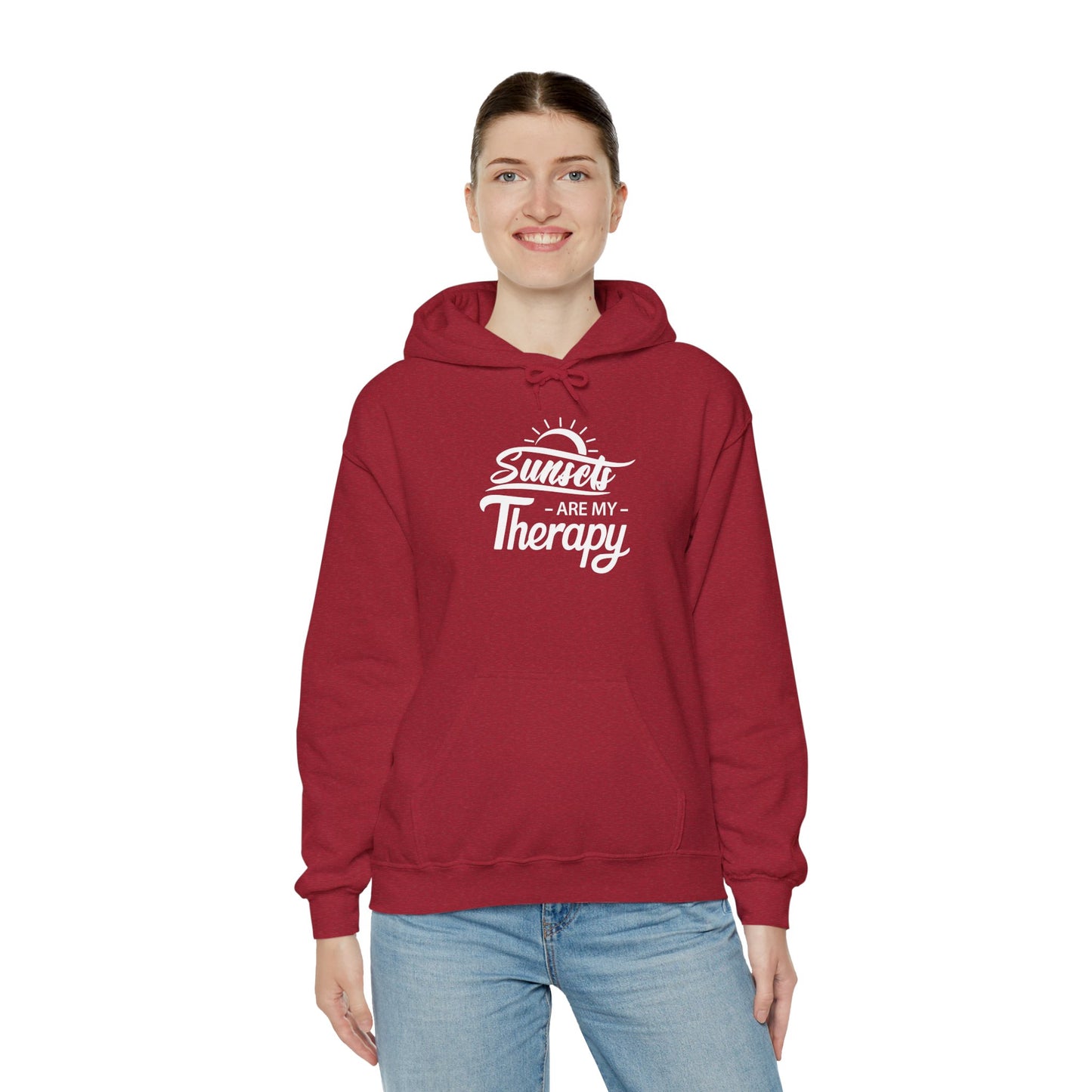 SUNSETS Are My Therapy HOODIE | Inspirational Unisex Hooded Sweatshirt for Sunset Lover | Gift for Nature Enthusiast