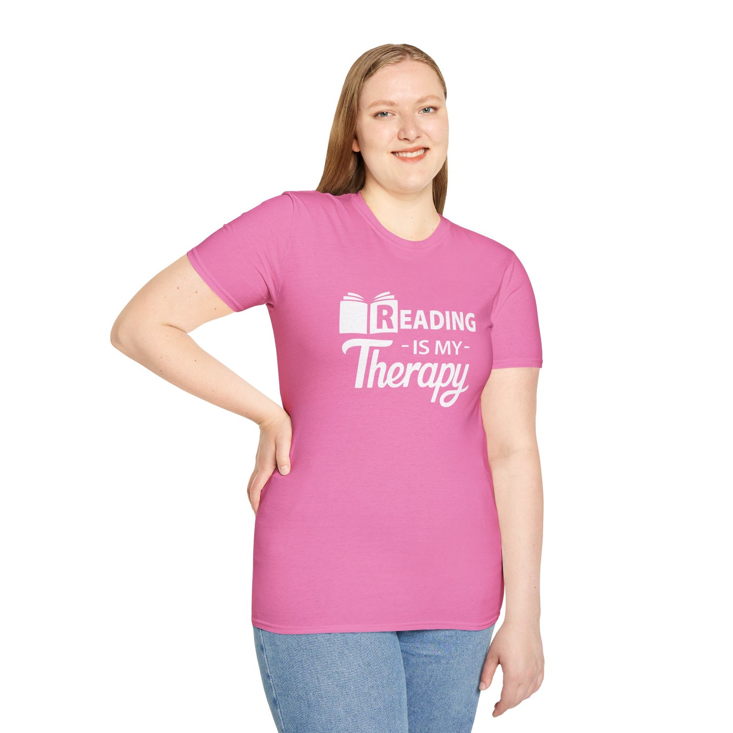 READING Is My Therapy T-SHIRT | Inspirational Unisex Shirt for Readers | Gift for Bookworms and Librarians