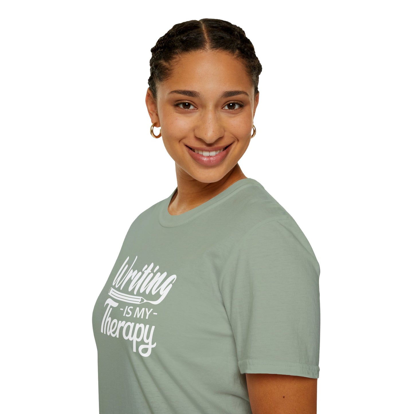WRITING Is My Therapy T-SHIRT | Inspirational Unisex Shirt for Writers | Gift for Authors, Poets, Bloggers