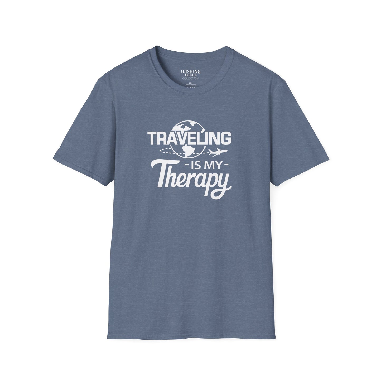 TRAVELING Is My Therapy T-SHIRT | Inspirational Unisex Shirt for Travel Lover | Gift for Wanderlusts