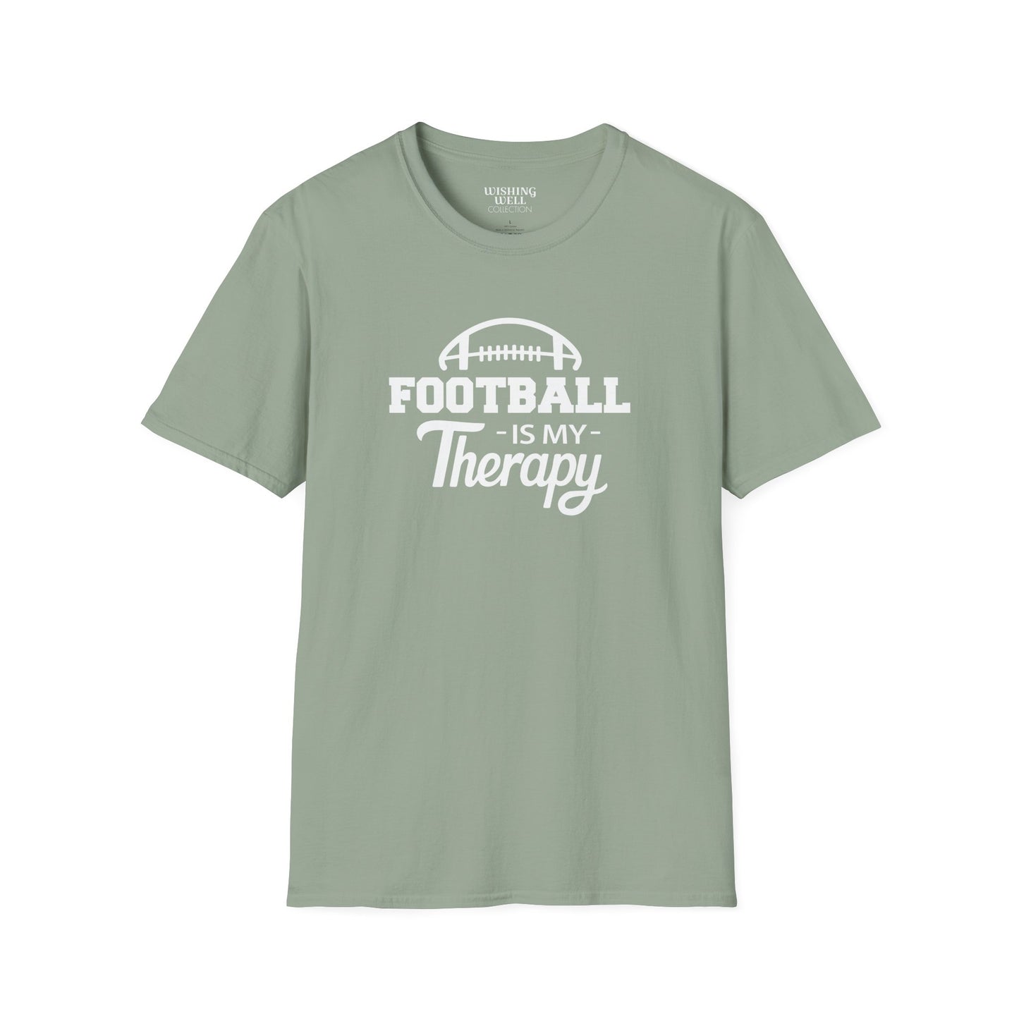 FOOTBALL Is My Therapy T-SHIRT | Inspirational Unisex Shirt for Football Lovers | Sports Enthusiast Gift