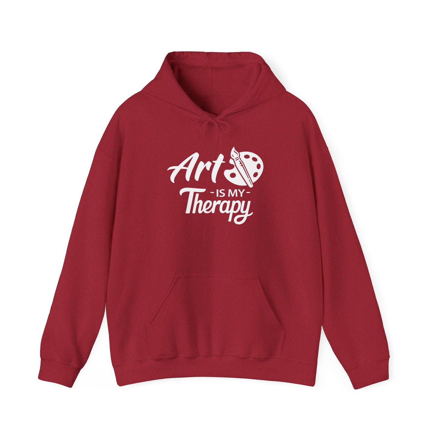 ART Is My Therapy HOODIE | Inspirational Unisex Hooded Sweatshirt for Art Lovers | Creative Gift for Artists & Art Enthusiasts