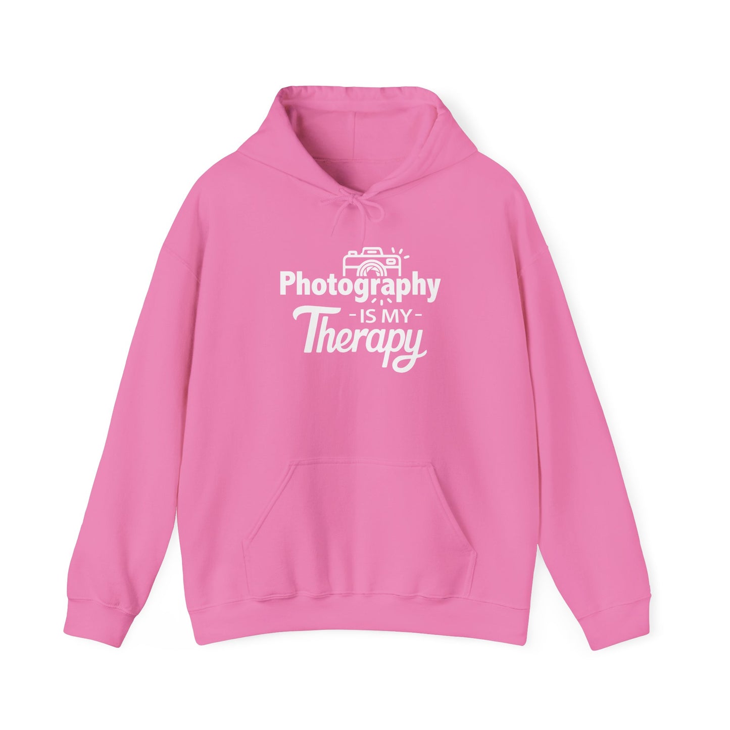 PHOTOGRAPHY Is My Therapy HOODIE | Inspirational Unisex Hooded Sweatshirt for Photographers | Gift for Photo Enthusiast