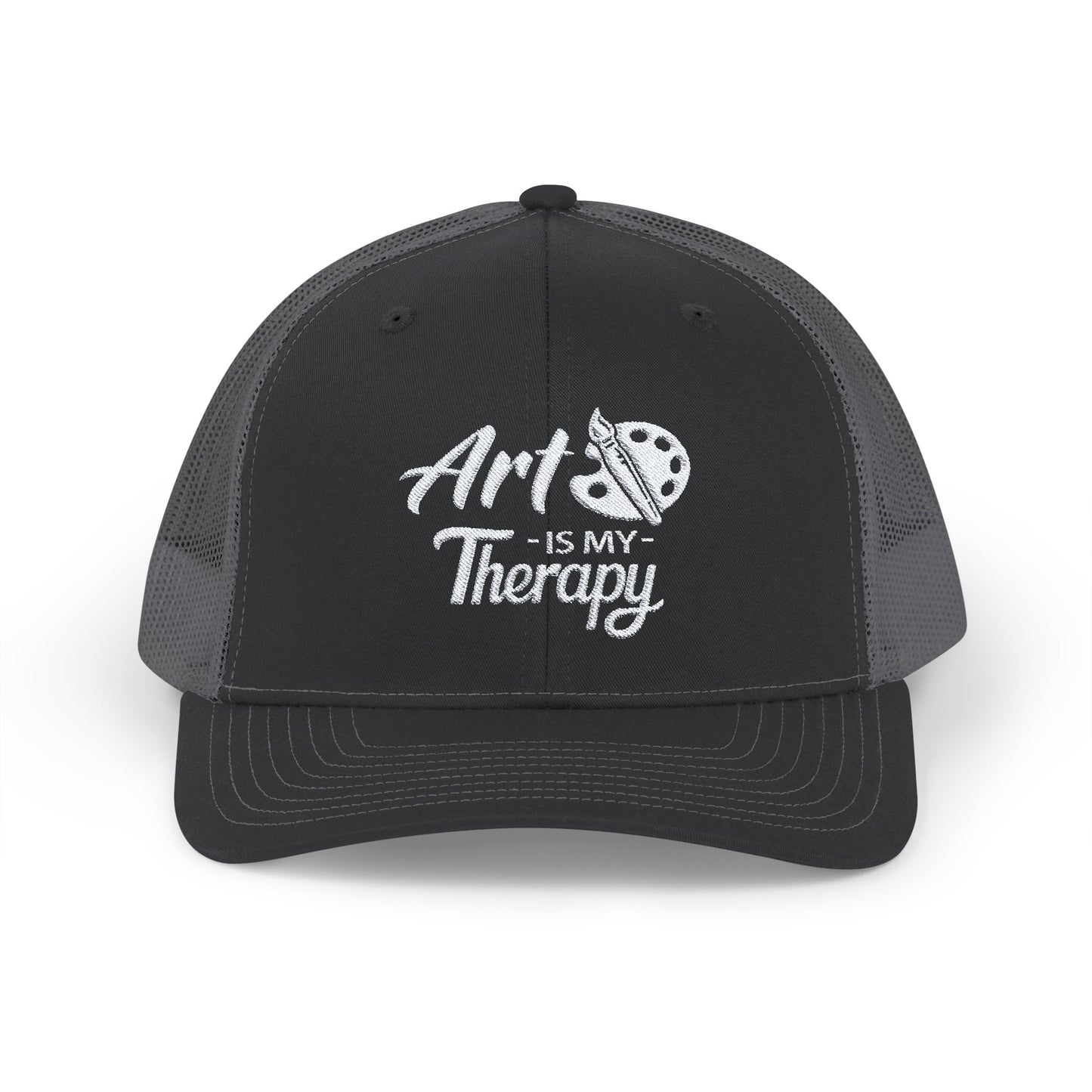 ART Is My Therapy EMBROIDERED HAT | Trucker Cap for Artists | Creative Gift Idea for Art Enthusiasts