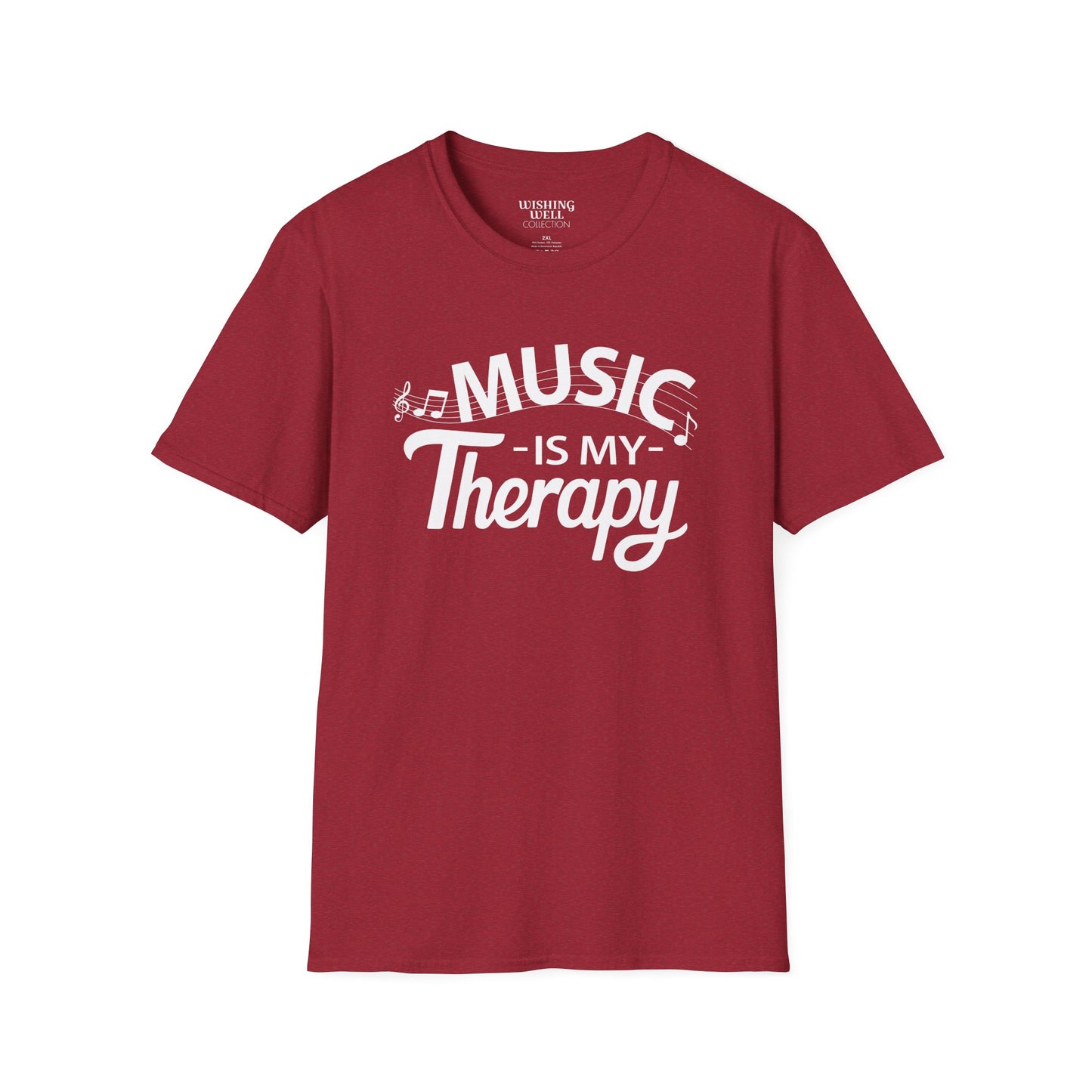 MUSIC Is My Therapy T-SHIRT | Inspirational Unisex Shirt for Music Lovers | Gift for Musicians, DJs