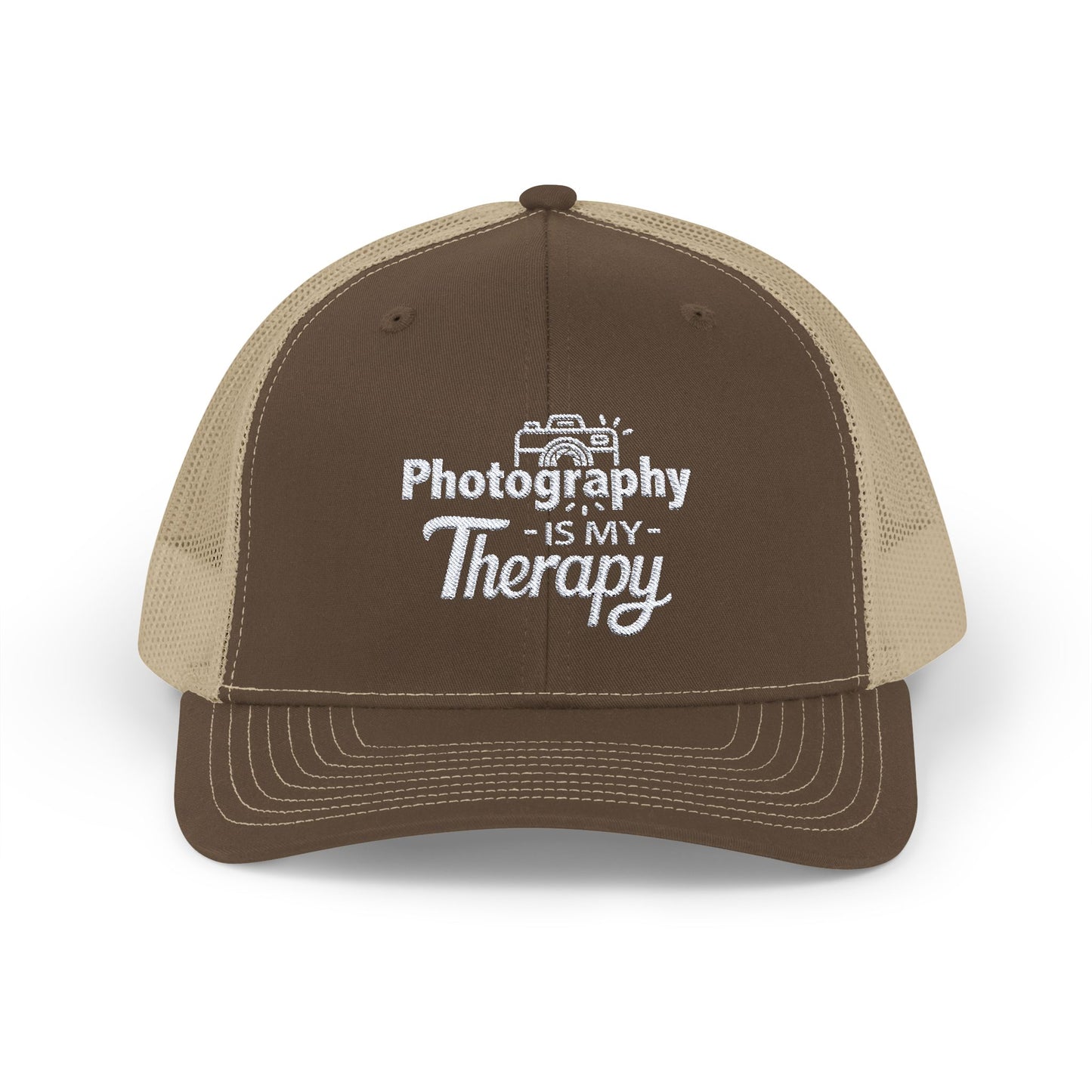 PHOTOGRAPHY Is My Therapy EMBROIDERED HAT | Trucker Cap for Photographers | Gift for Photography Enthusiasts