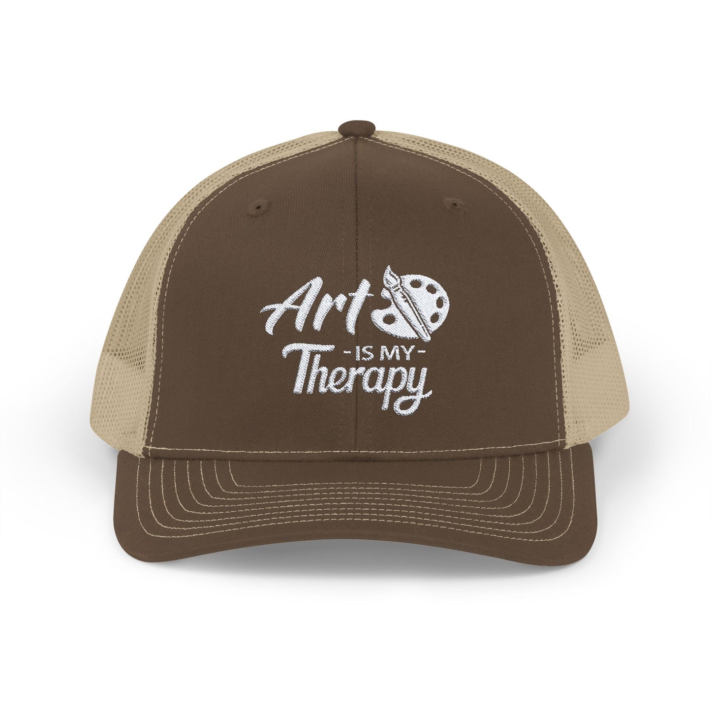 ART Is My Therapy EMBROIDERED HAT | Trucker Cap for Artists | Creative Gift Idea for Art Enthusiasts