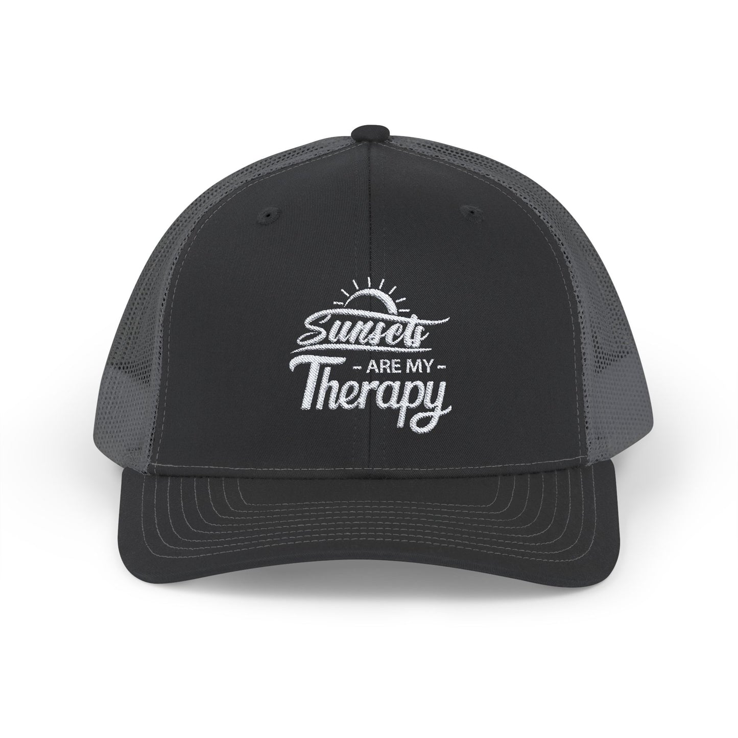 SUNSETS Are My Therapy EMBROIDERED HAT | Trucker Cap for Sunset Lovers | Gift for Nature Enthusiast