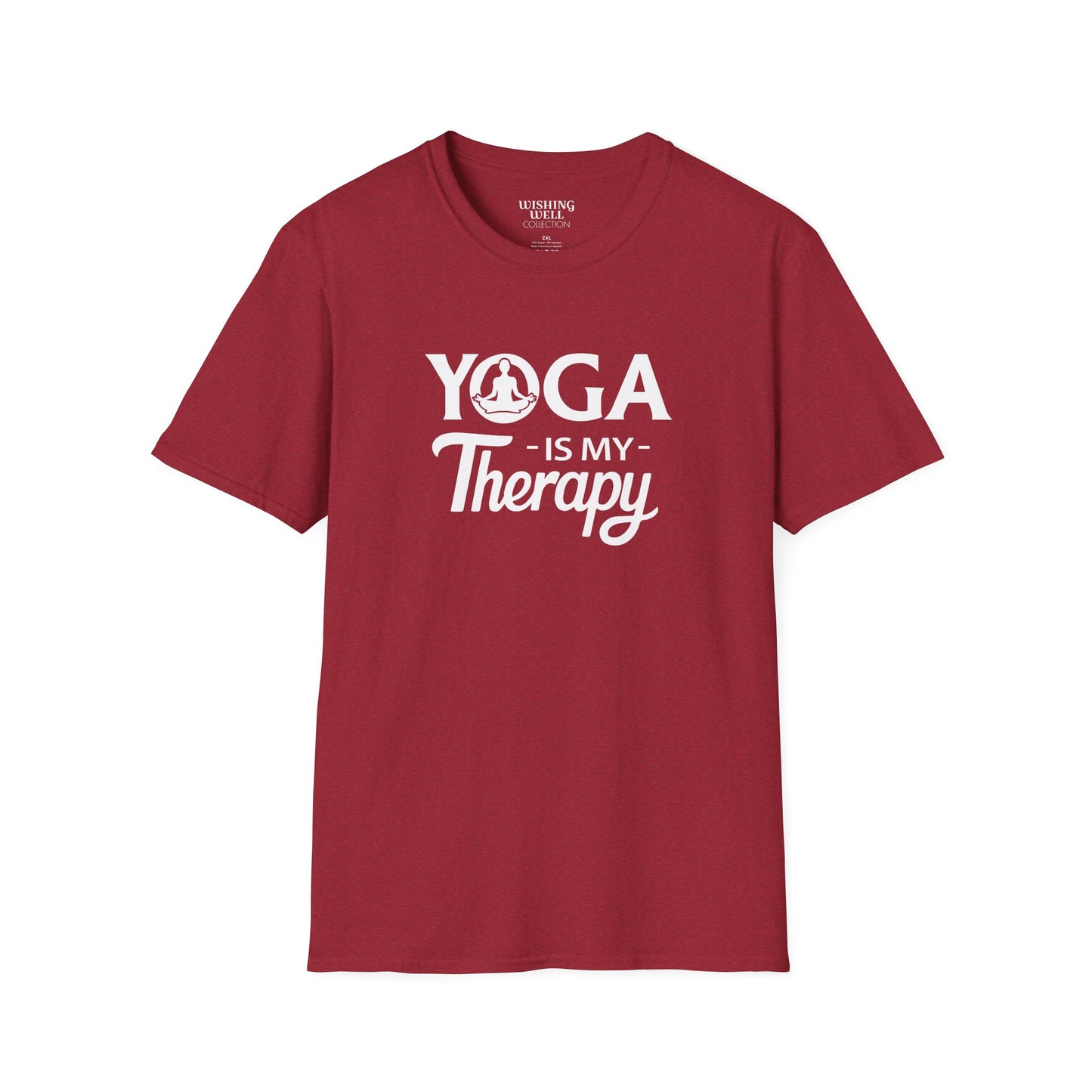 YOGA Is My Therapy T-SHIRT | Inspirational Unisex Shirt for Yoga Lover | Gift for Yoga Class, Meditation