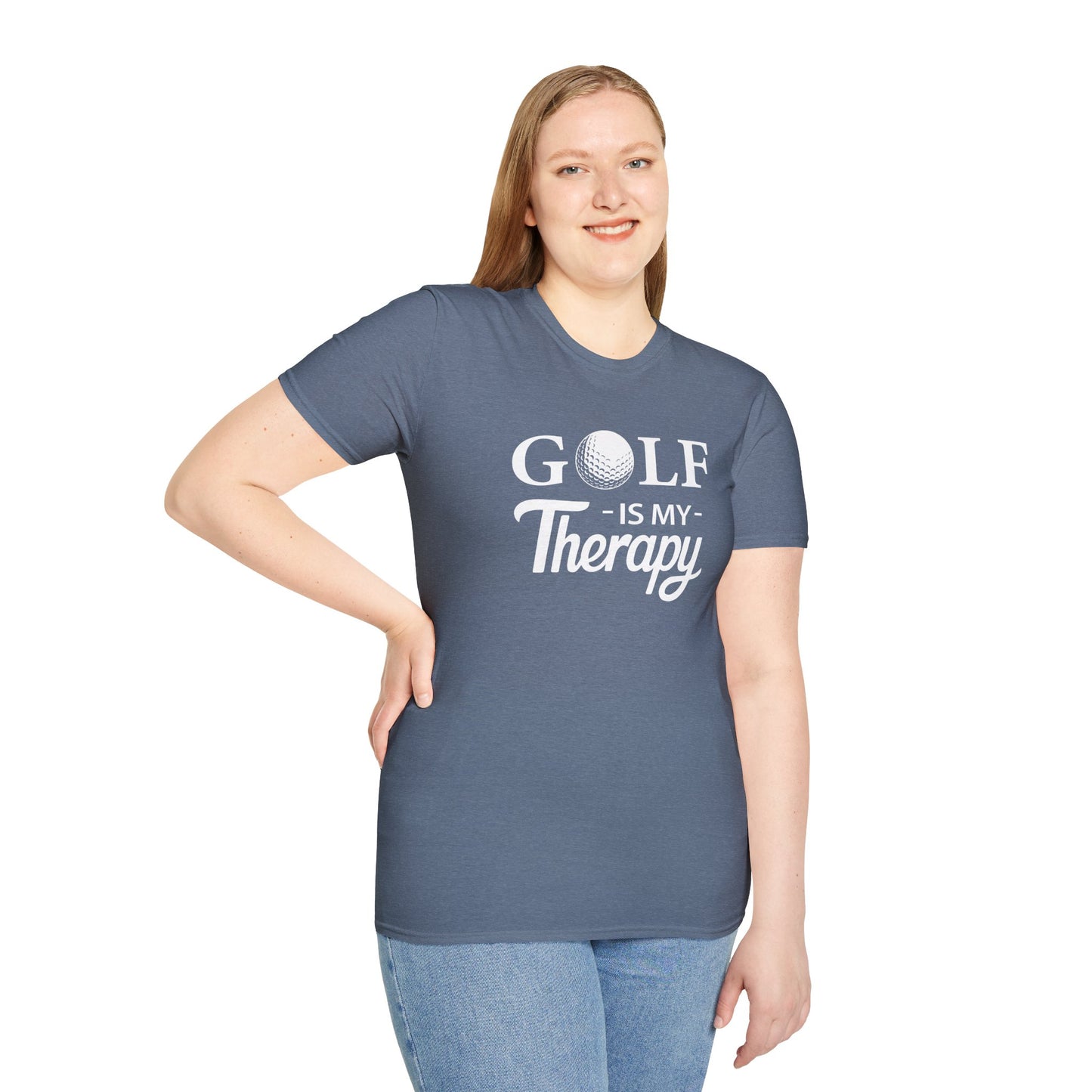 GOLF is My Therapy T-SHIRT | Inspirational Unisex Shirt for Golfers | Gift for Golf Enthusiasts