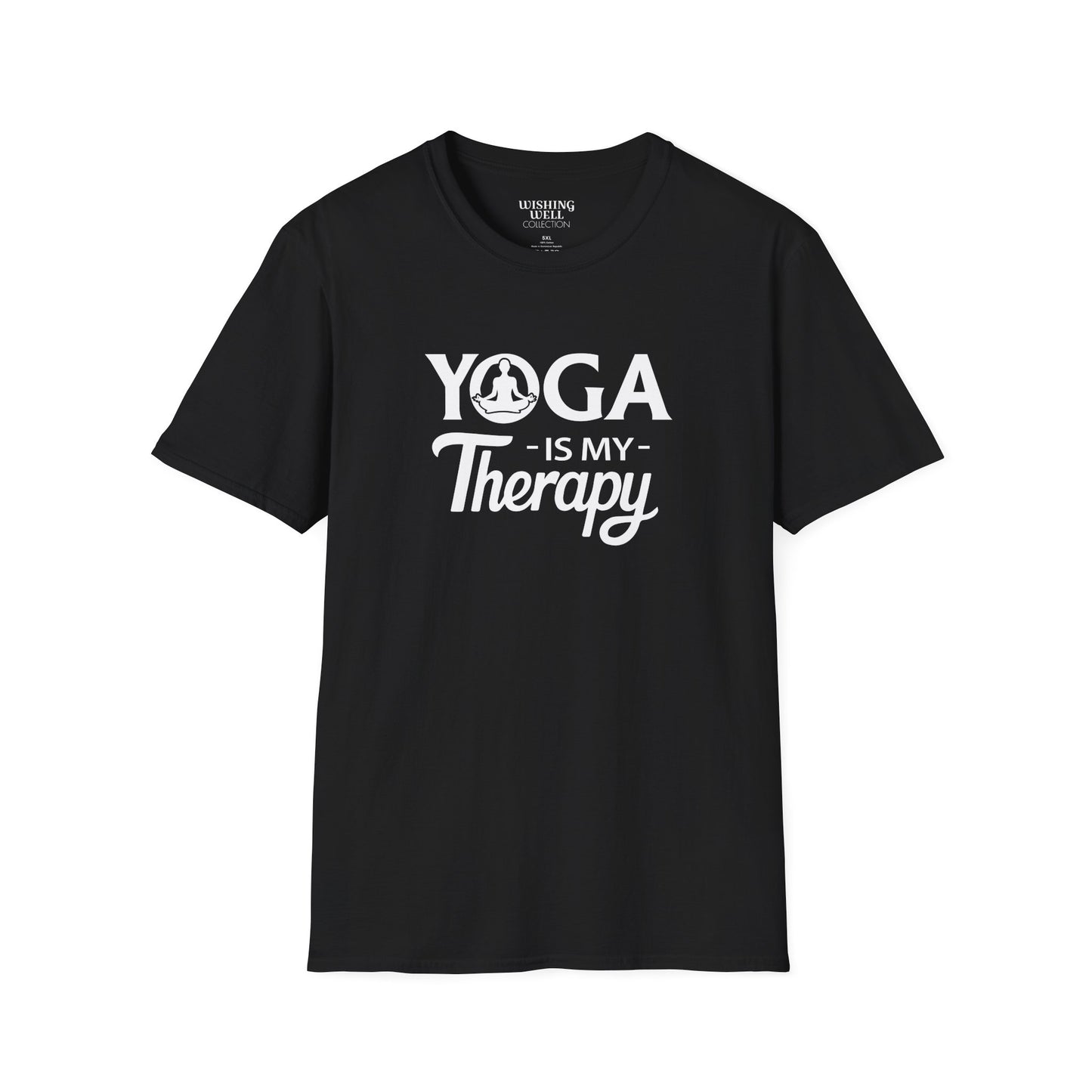 YOGA Is My Therapy T-SHIRT | Inspirational Unisex Shirt for Yoga Lover | Gift for Yoga Class, Meditation