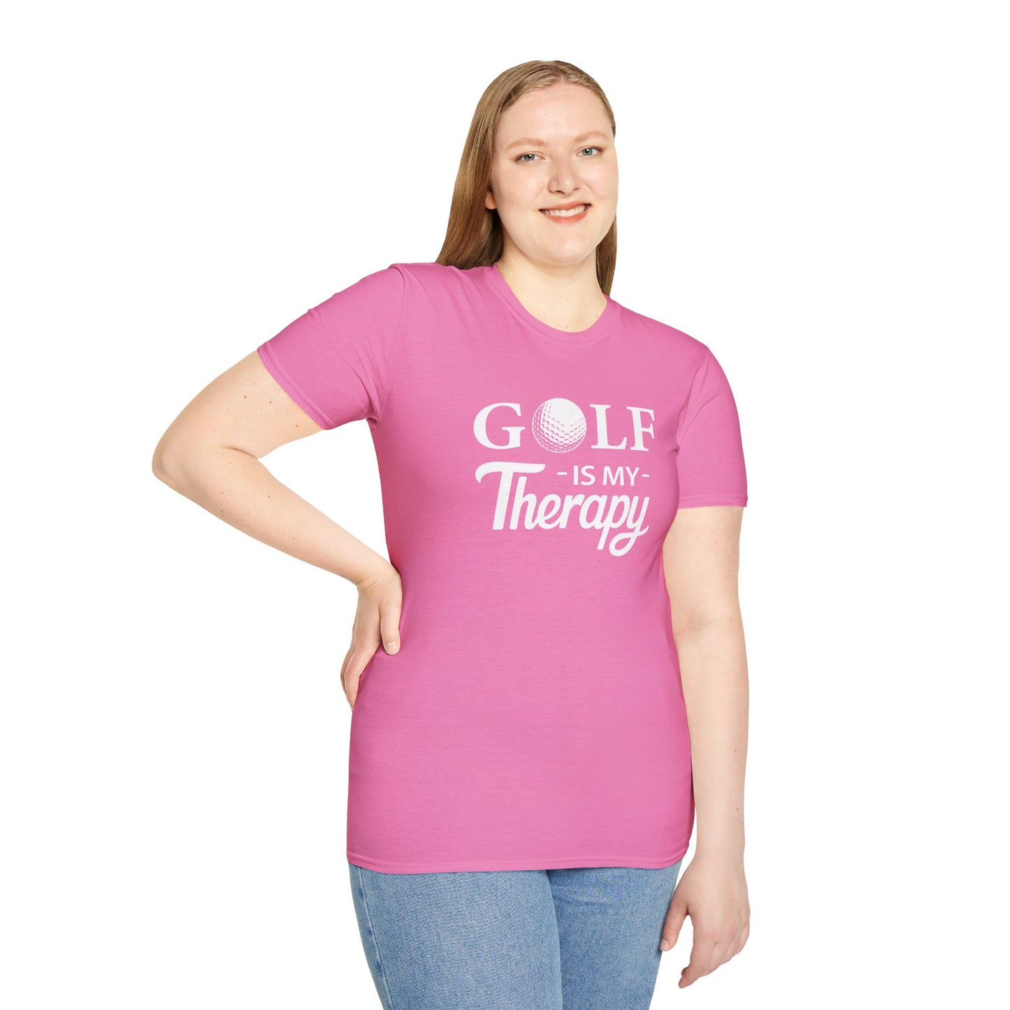 GOLF is My Therapy T-SHIRT | Inspirational Unisex Shirt for Golfers | Gift for Golf Enthusiasts