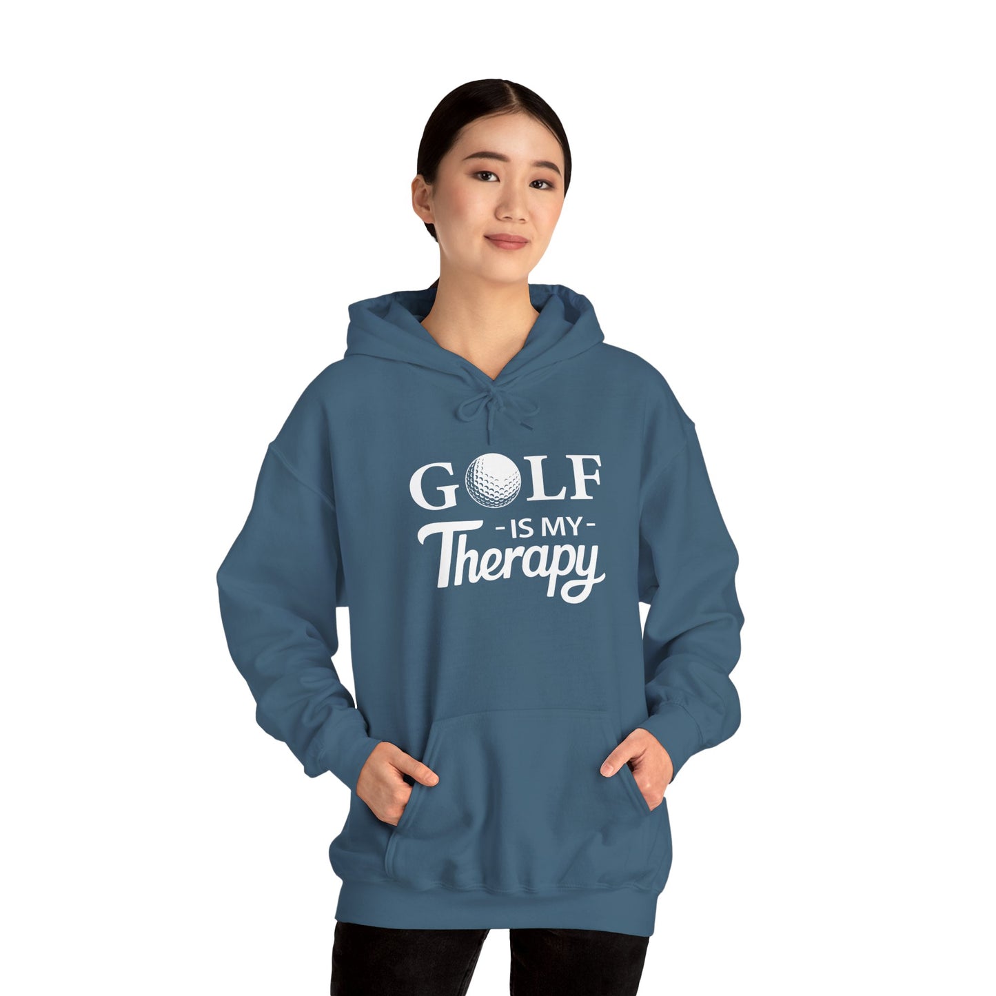 GOLF Is My Therapy HOODIE | Inspirational Unisex Shirt for Golfers | Gift for Golf Enthusiasts