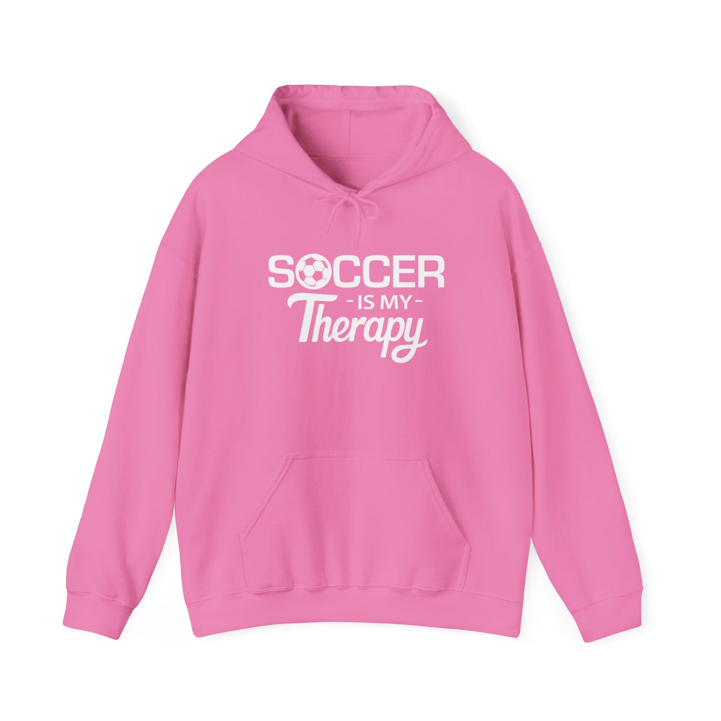 SOCCER Is My Therapy HOODIE | Inspirational Unisex Hooded Sweatshirt for Soccer Lover | Gift for Soccer Players, Coach