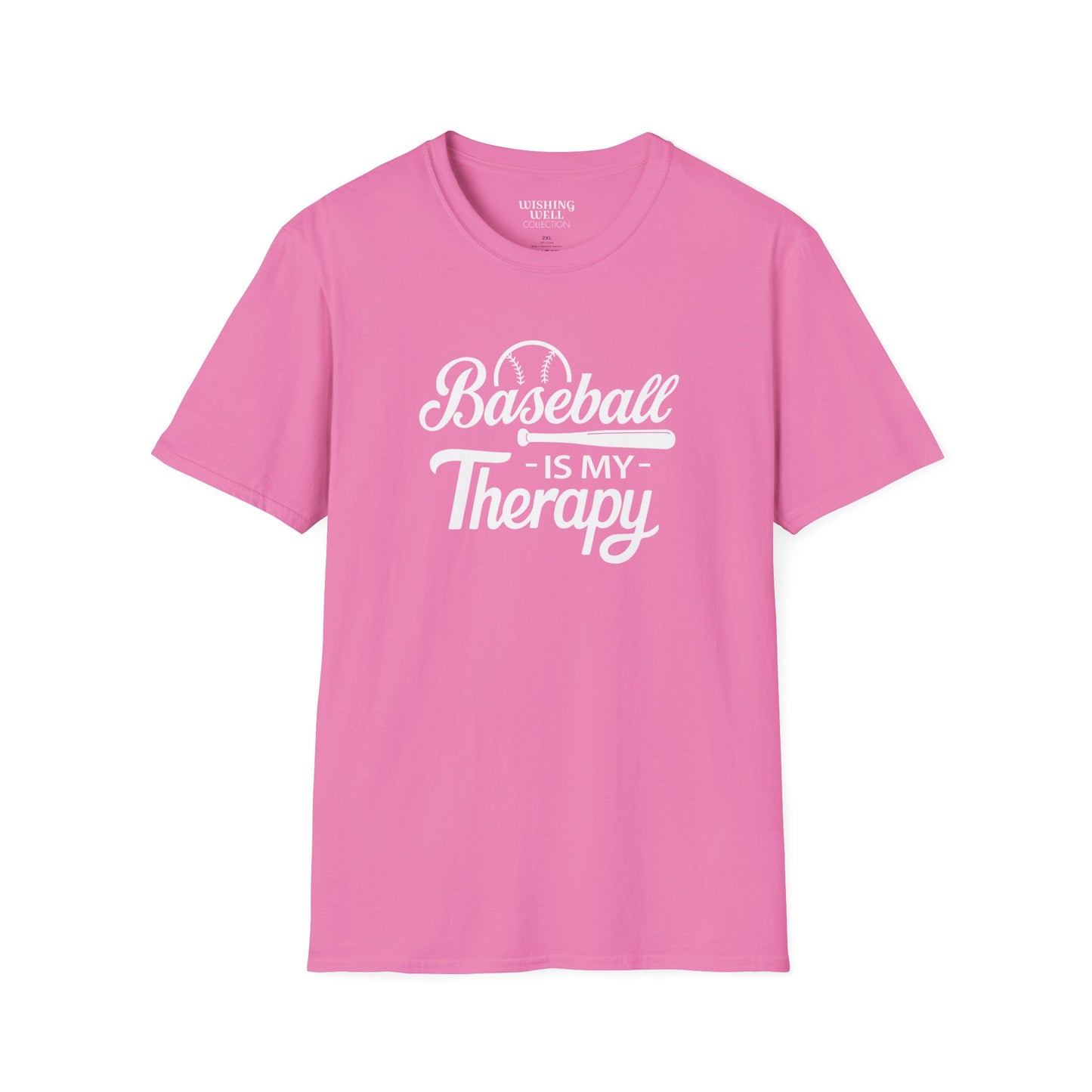 BASEBALL Is My Therapy T-SHIRT | Inspirational Unisex Shirt for Baseball Lovers | Gift for Baseball Players or Coach