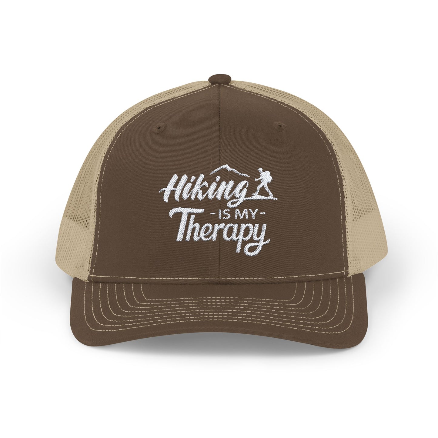 HIKING Is My Therapy EMBROIDERED HAT | Trucker Cap for Hikers | Gift for Outdoor Enthusiast