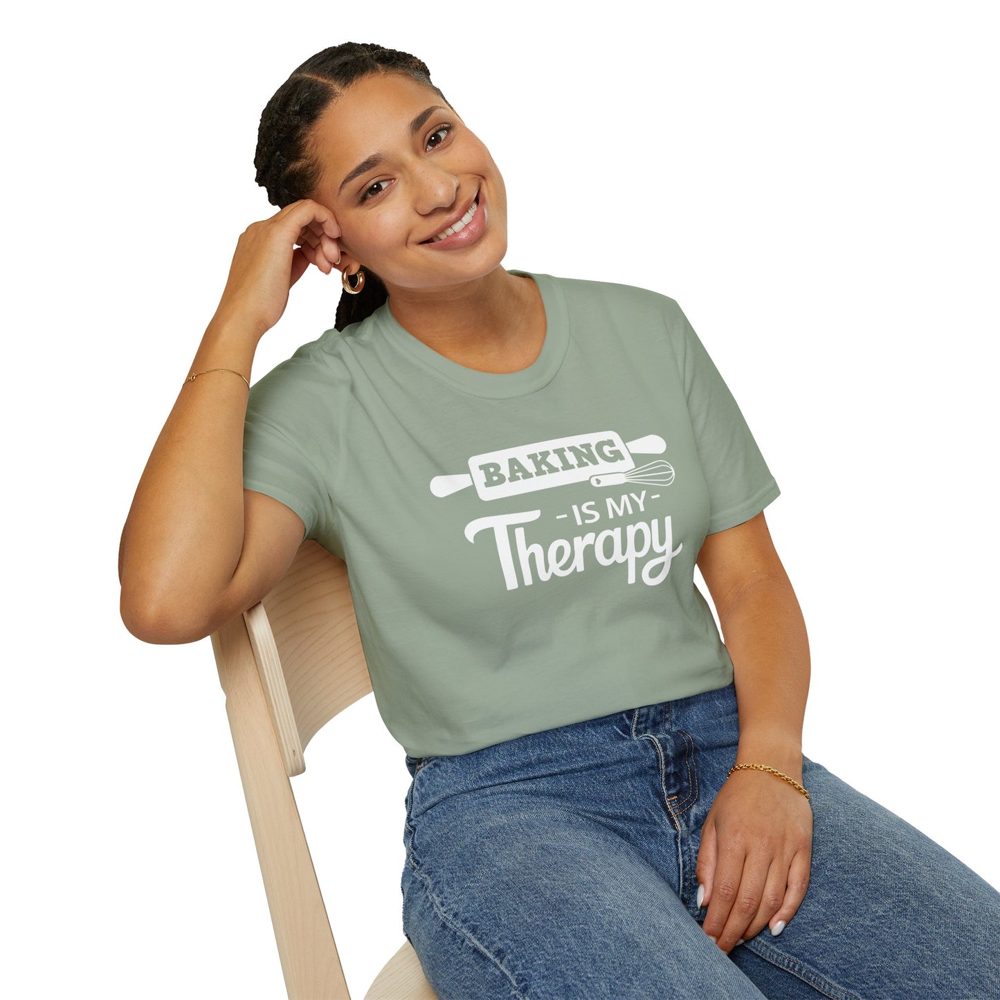 BAKING Is My Therapy T-SHIRT | Inspirational Unisex Shirt for Bakers