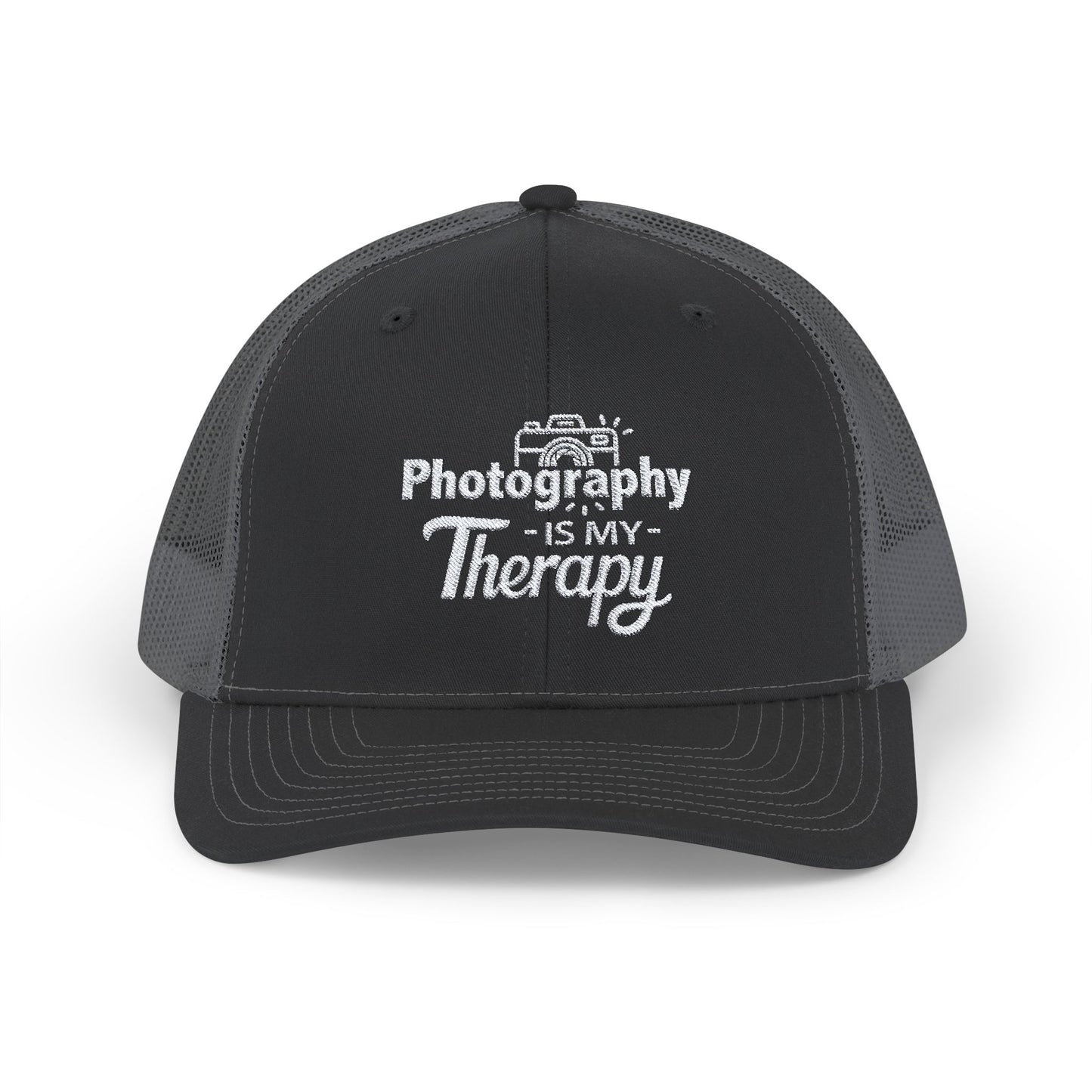 PHOTOGRAPHY Is My Therapy EMBROIDERED HAT | Trucker Cap for Photographers | Gift for Photography Enthusiasts