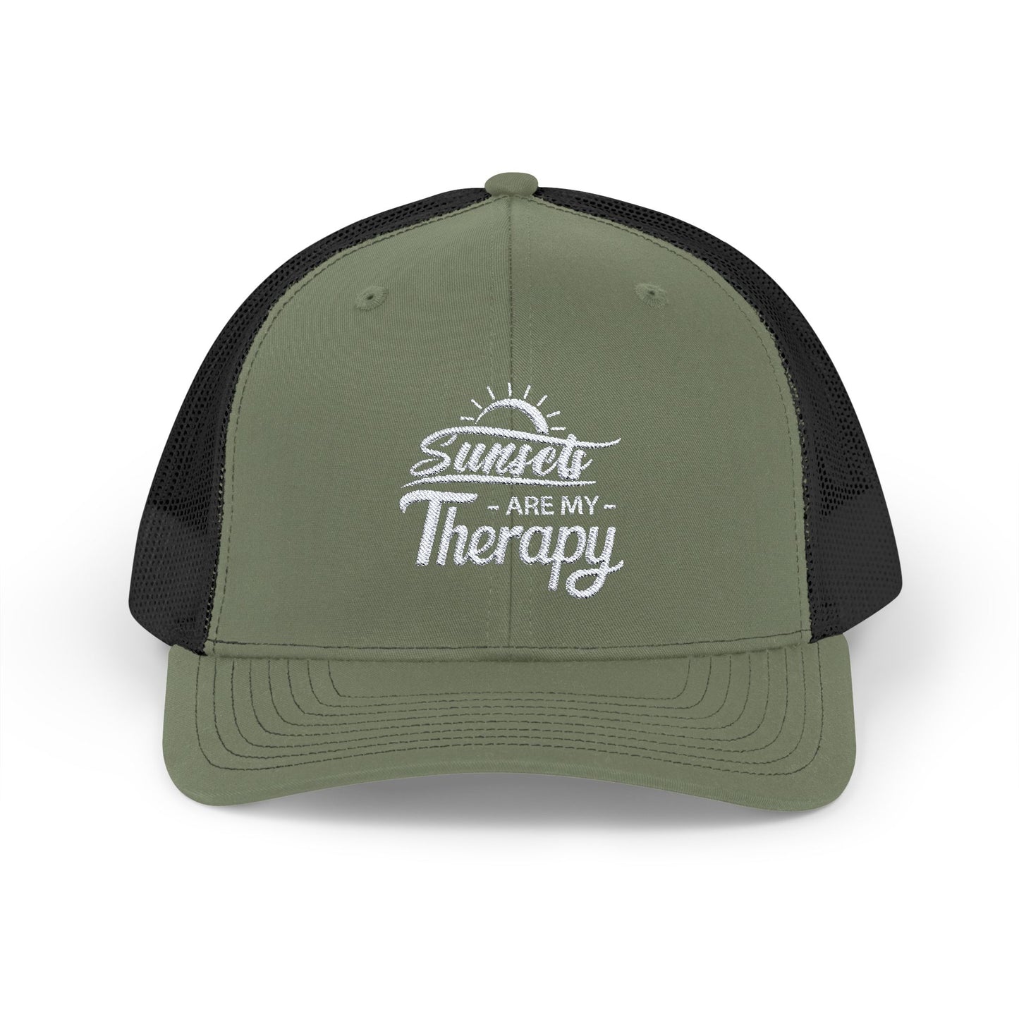 SUNSETS Are My Therapy EMBROIDERED HAT | Trucker Cap for Sunset Lovers | Gift for Nature Enthusiast