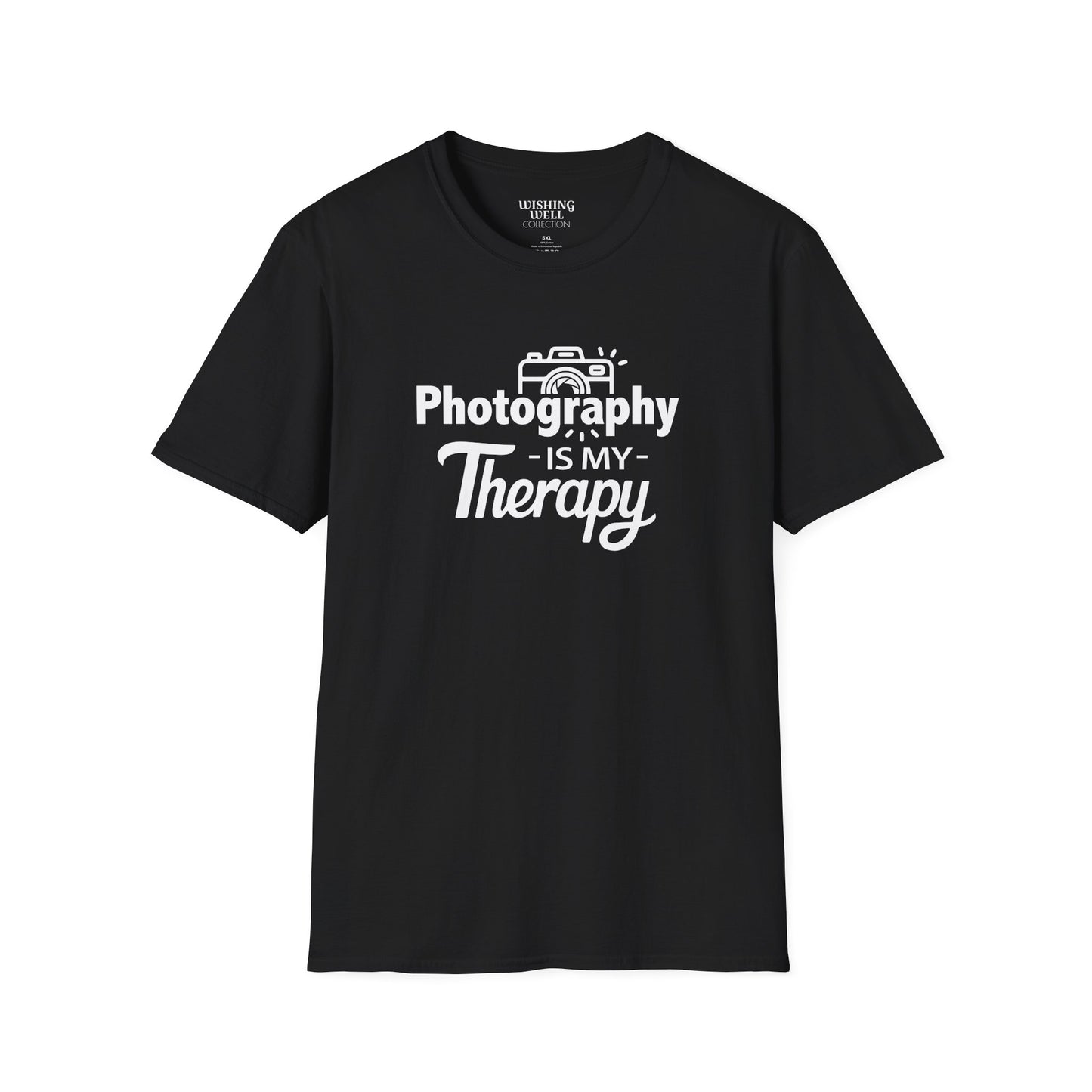 PHOTOGRAPHY Is My Therapy T-SHIRT | Inspirational Unisex Shirt for Photographers | Gift for Photo Enthusiast