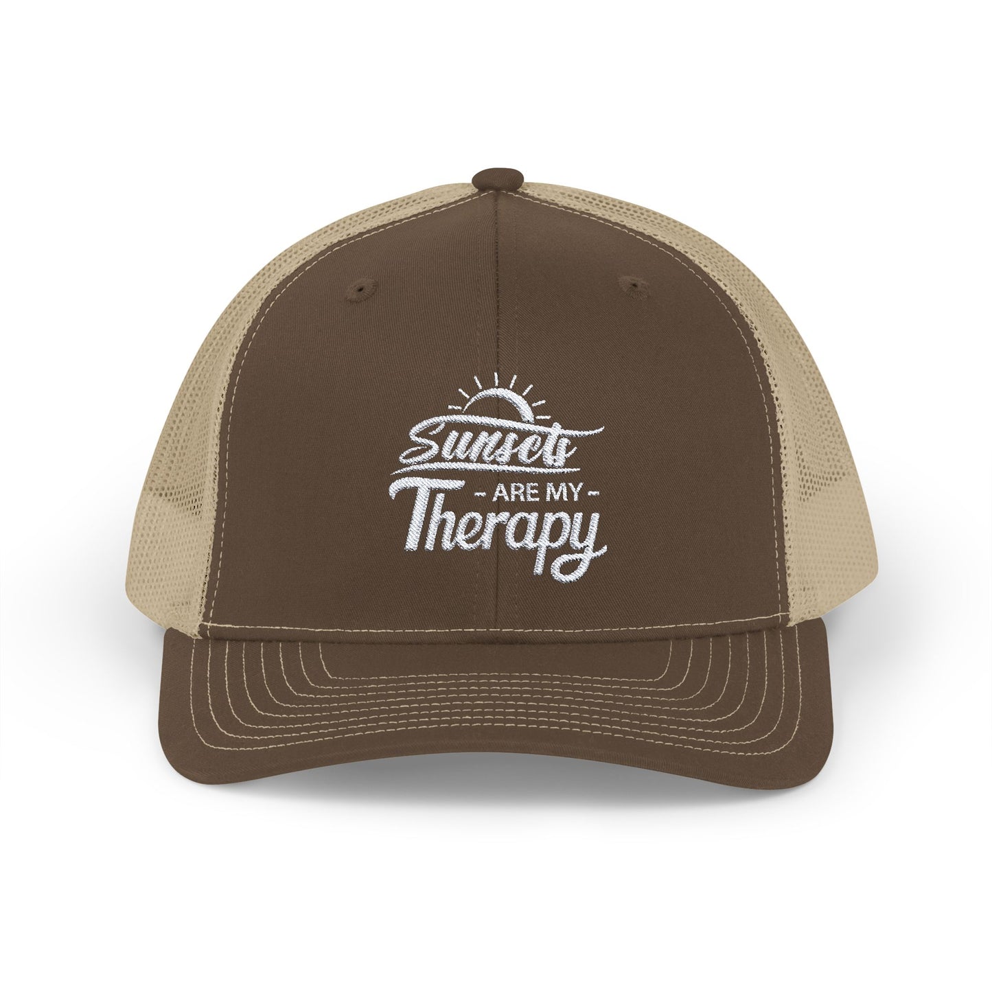 SUNSETS Are My Therapy EMBROIDERED HAT | Trucker Cap for Sunset Lovers | Gift for Nature Enthusiast