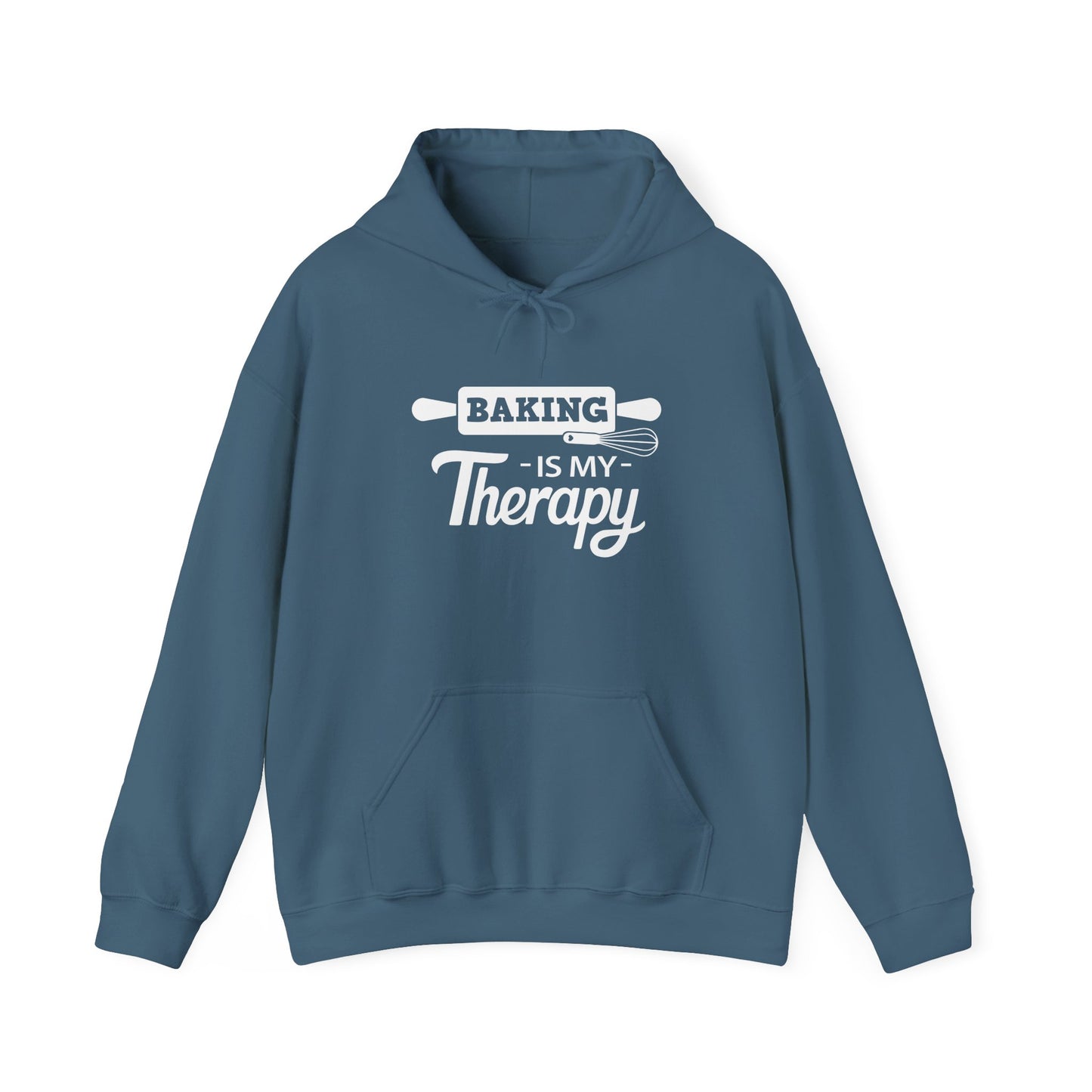 BAKING Is My Therapy HOODIE | Inspirational Unisex Hooded Sweatshirt for Bakers