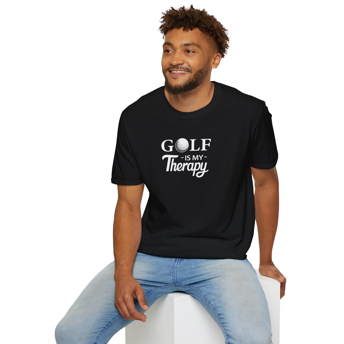 GOLF is My Therapy T-SHIRT | Inspirational Unisex Shirt for Golfers | Gift for Golf Enthusiasts