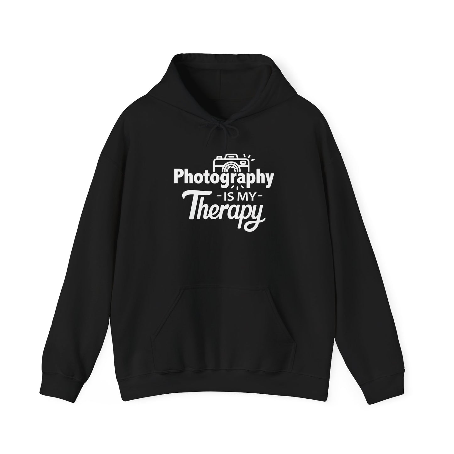 PHOTOGRAPHY Is My Therapy HOODIE | Inspirational Unisex Hooded Sweatshirt for Photographers | Gift for Photo Enthusiast