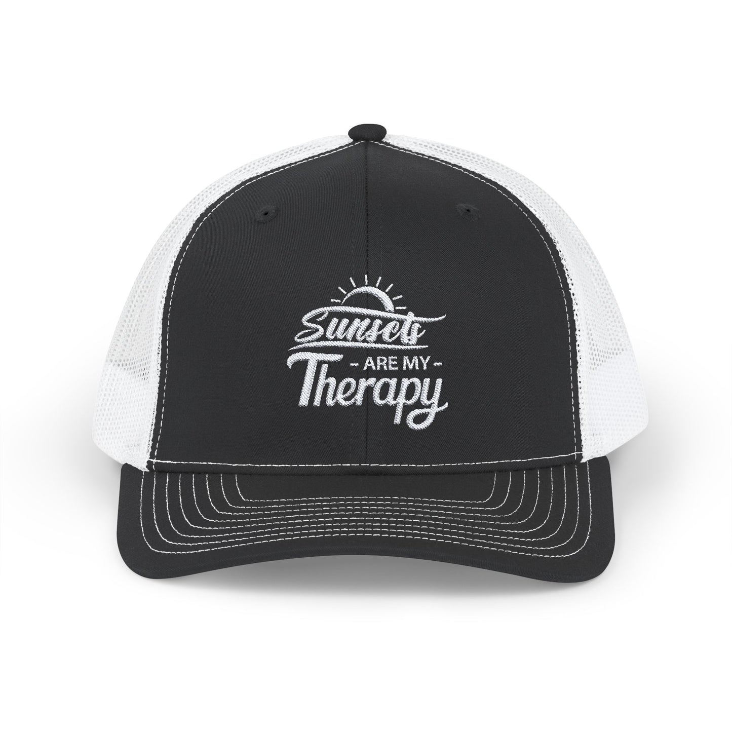 SUNSETS Are My Therapy EMBROIDERED HAT | Trucker Cap for Sunset Lovers | Gift for Nature Enthusiast