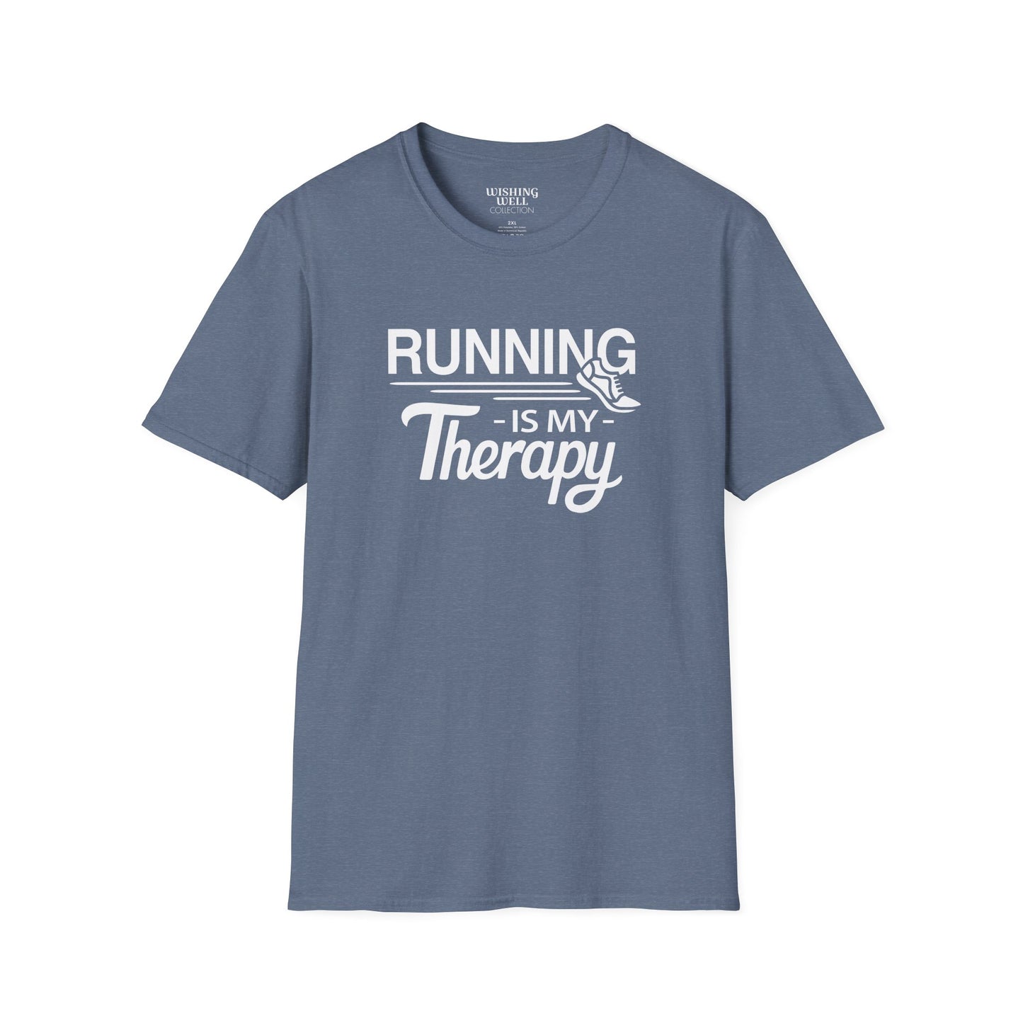 RUNNING Is My Therapy T-SHIRT | Inspirational Unisex Shirt for Runners | Gift for Fitness Enthusiast