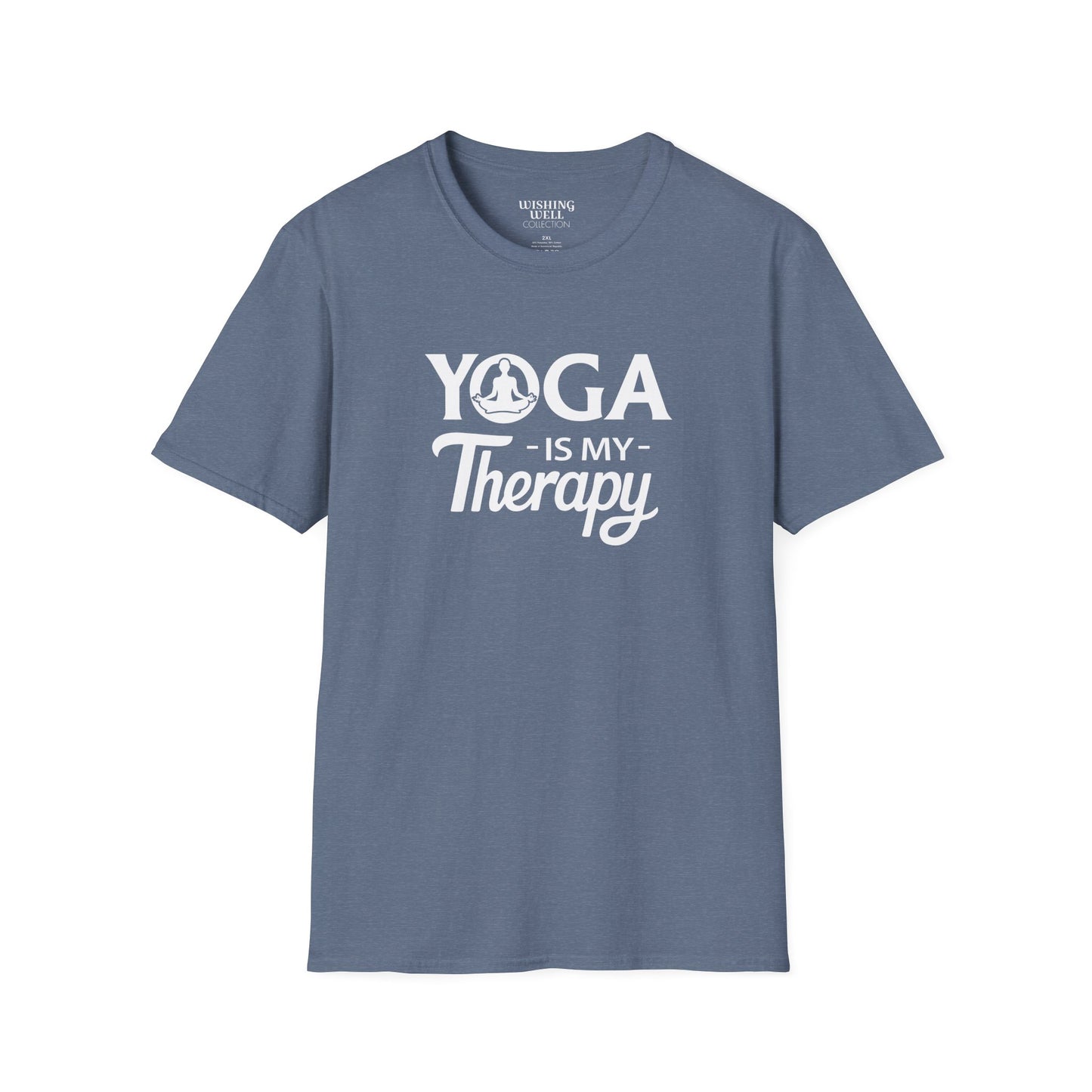 YOGA Is My Therapy T-SHIRT | Inspirational Unisex Shirt for Yoga Lover | Gift for Yoga Class, Meditation