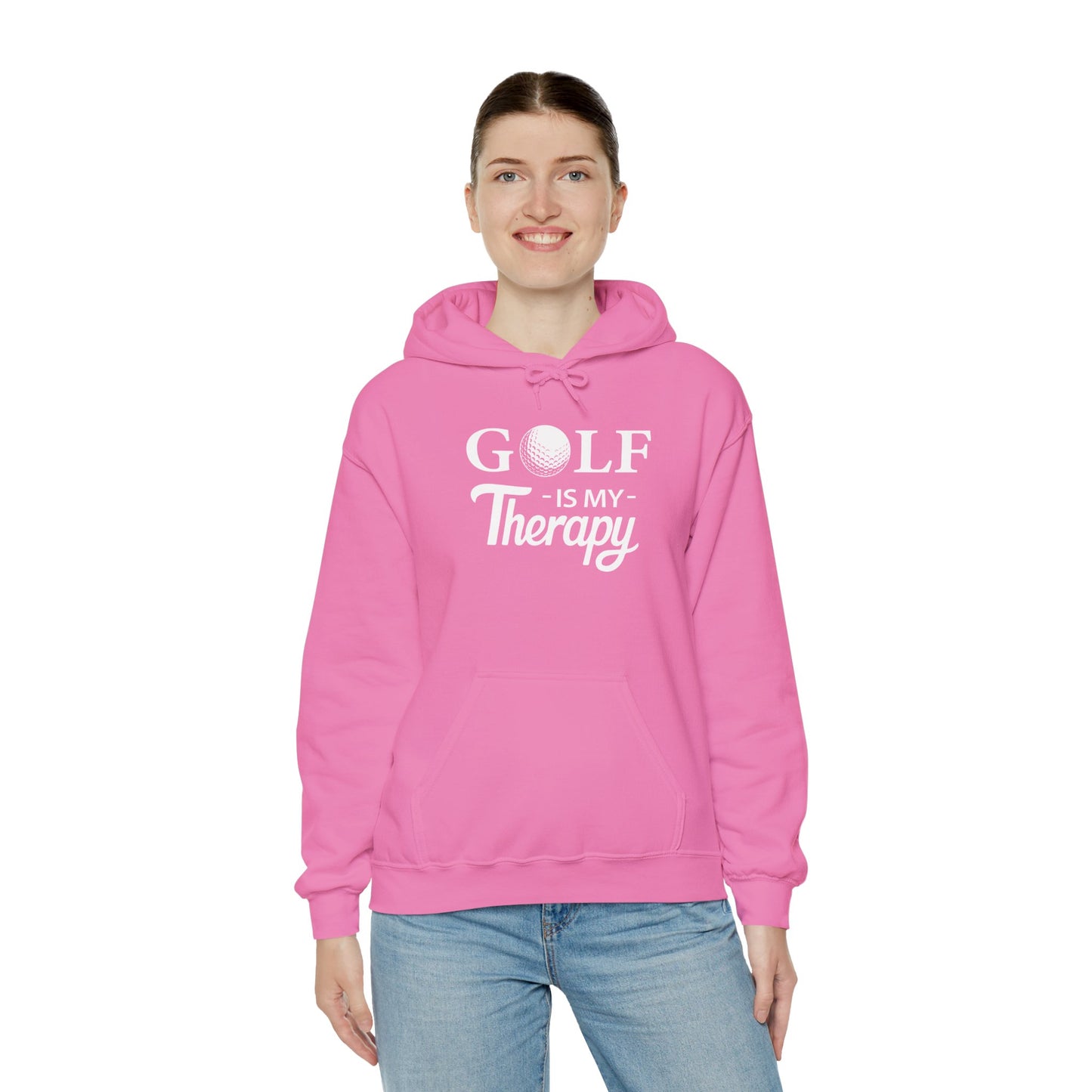 GOLF Is My Therapy HOODIE | Inspirational Unisex Shirt for Golfers | Gift for Golf Enthusiasts