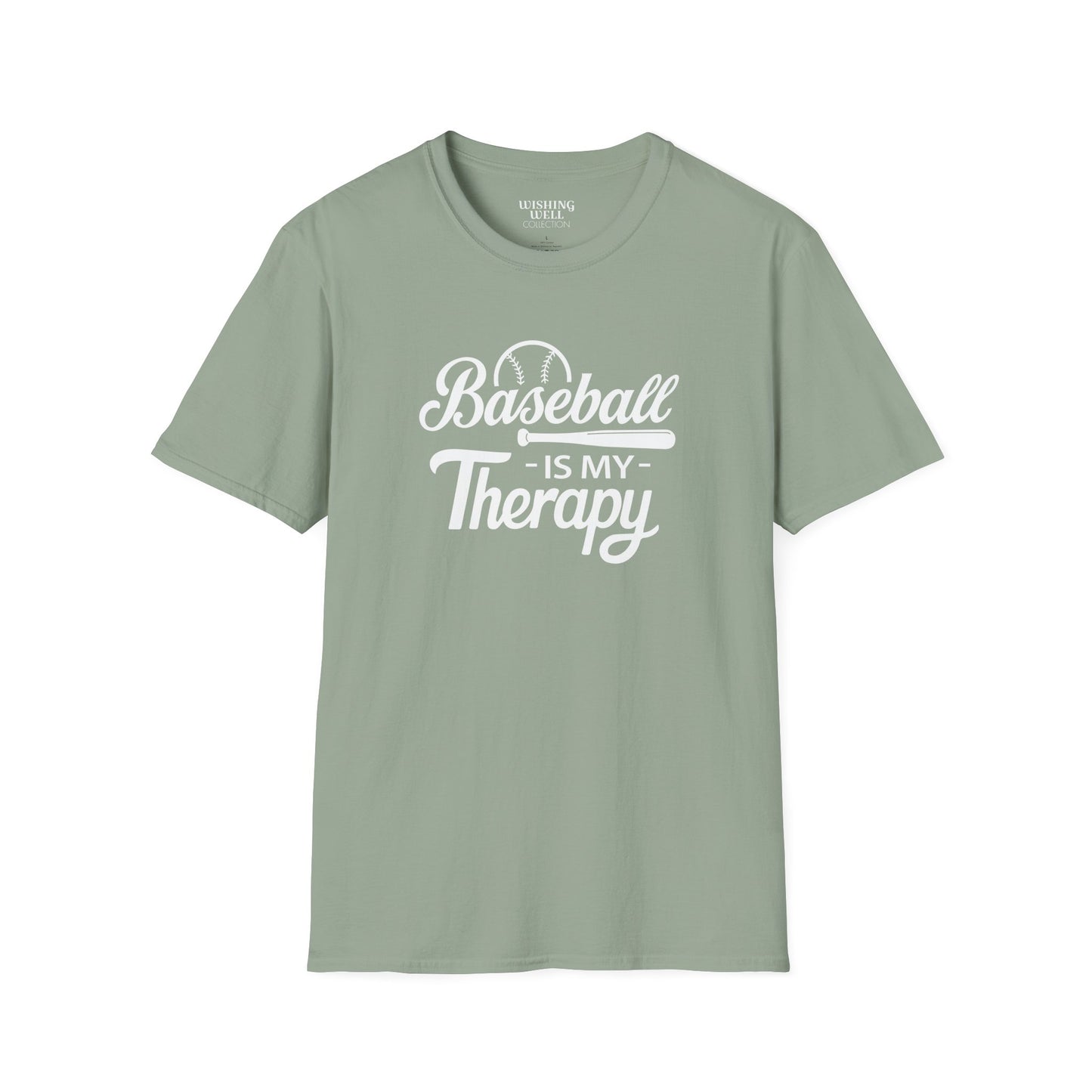 BASEBALL Is My Therapy T-SHIRT | Inspirational Unisex Shirt for Baseball Lovers | Gift for Baseball Players or Coach