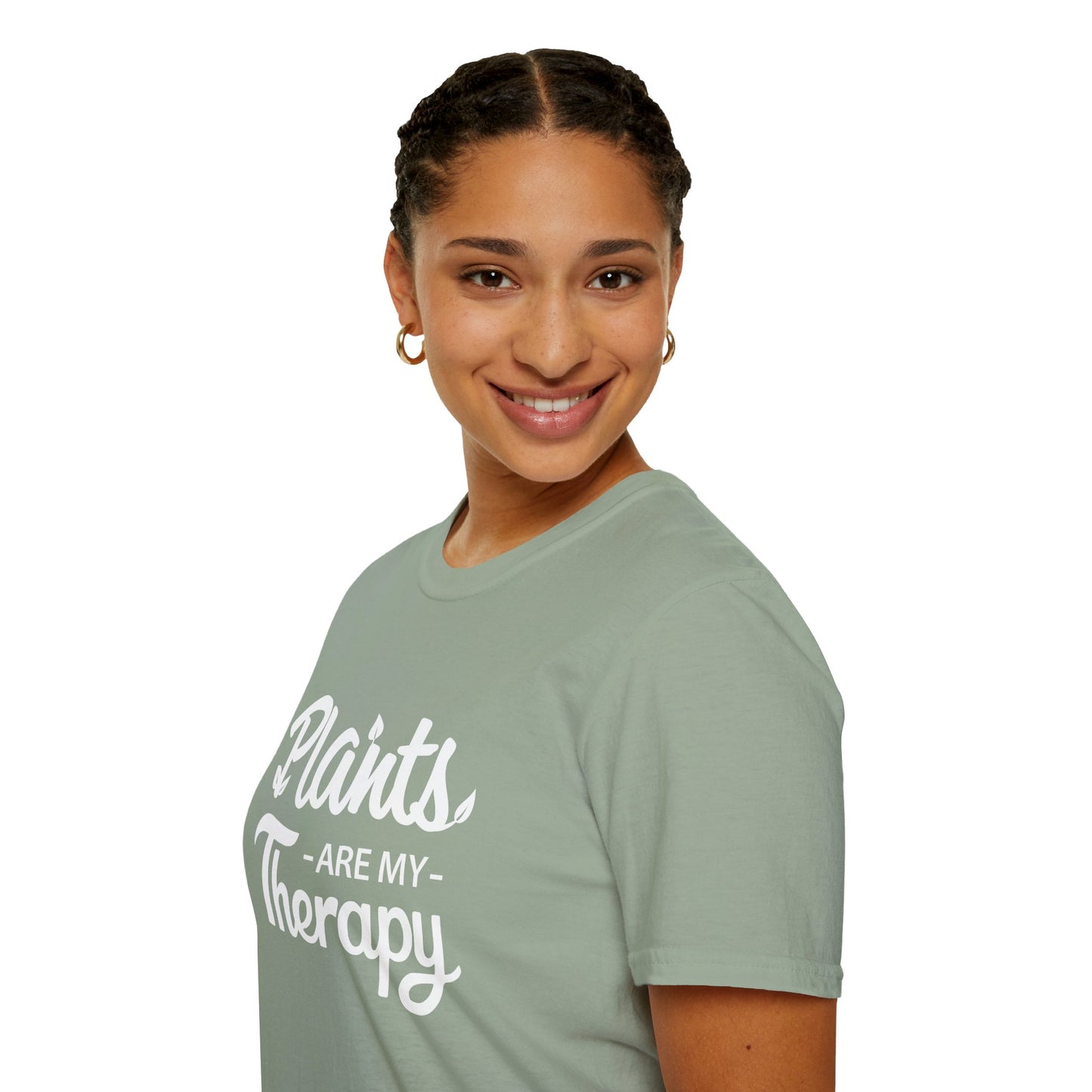 PLANTS Are My Therapy T-SHIRT | Inspirational Unisex Shirt for Plant Lovers | Gift for Gardener